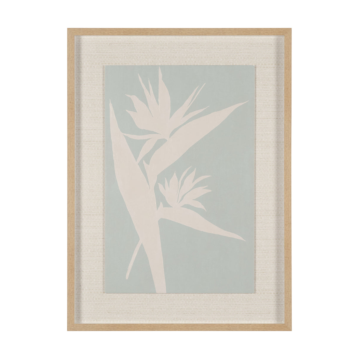 Verdant Silhouettes I by Hannah Dawson Hand Embelished Textured Framed Artwork Matted under Glass from Mercana - Luna Furniture