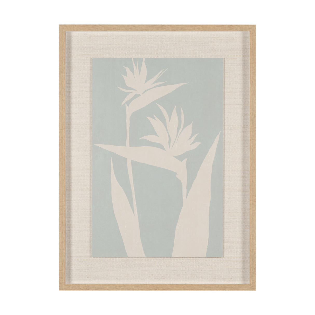 Verdant Silhouettes II by Hannah Dawson Hand Embelished Textured Framed Artwork Matted under Glass from Mercana - Luna Furniture