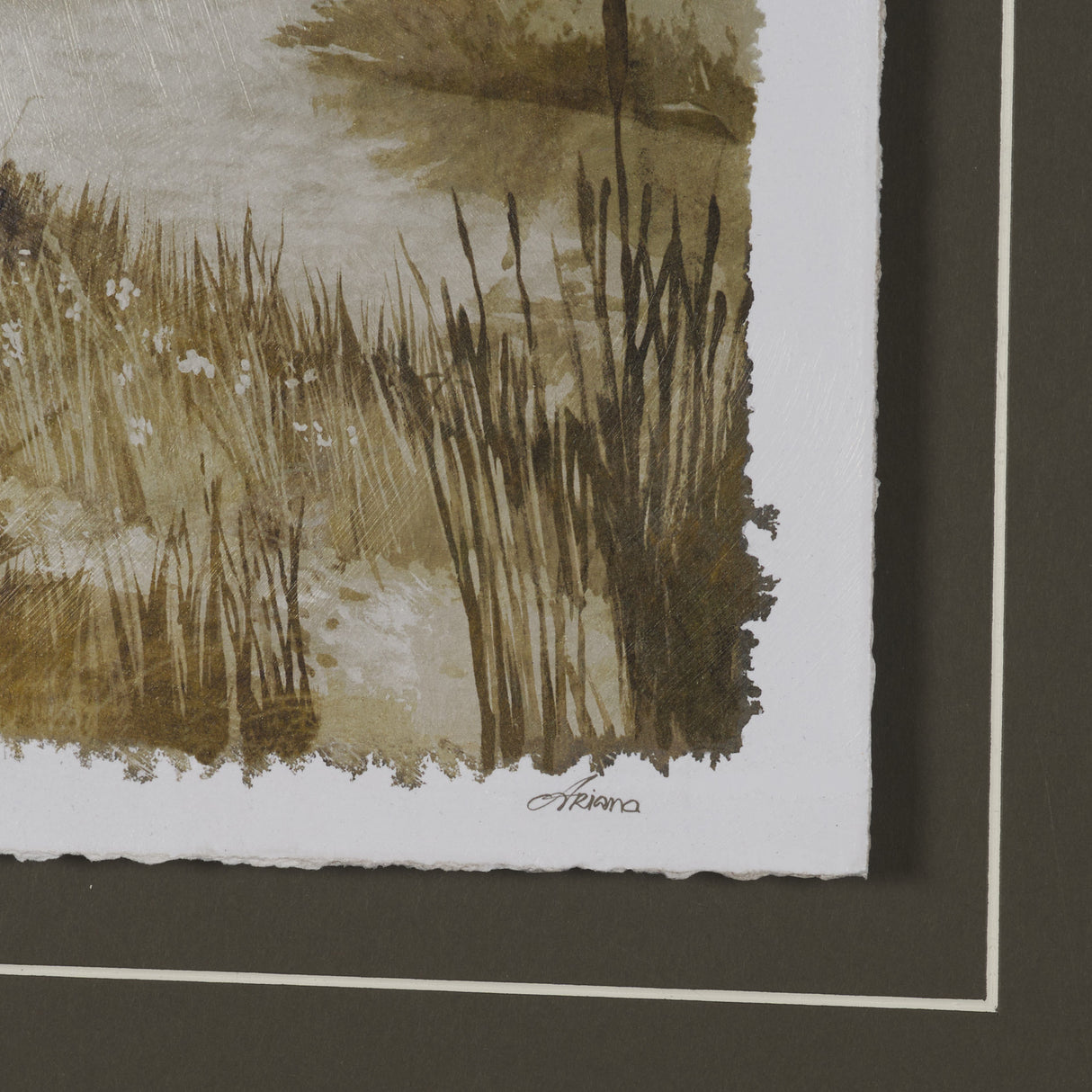 Timeless Vista IV by Mercana Studio Hand Embelished Textured Framed Artwork Matted under Glass from Mercana - Luna Furniture