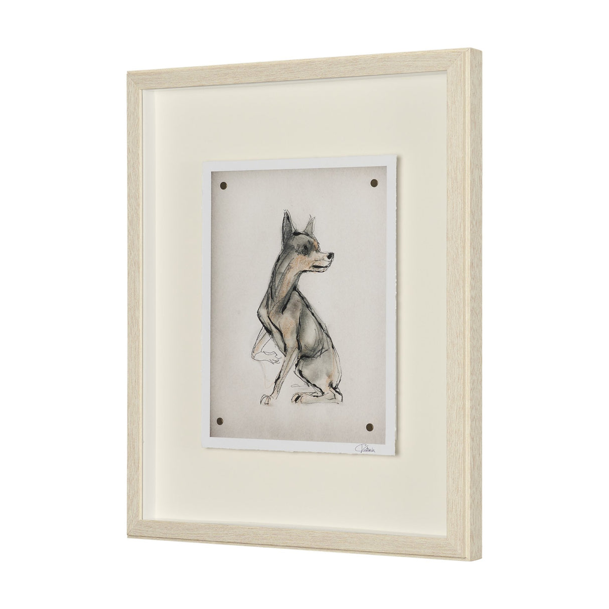 Playful Pup IV by Mercana Studio Hand Embelished Framed Artwork Matted under Glass from Mercana - Luna Furniture
