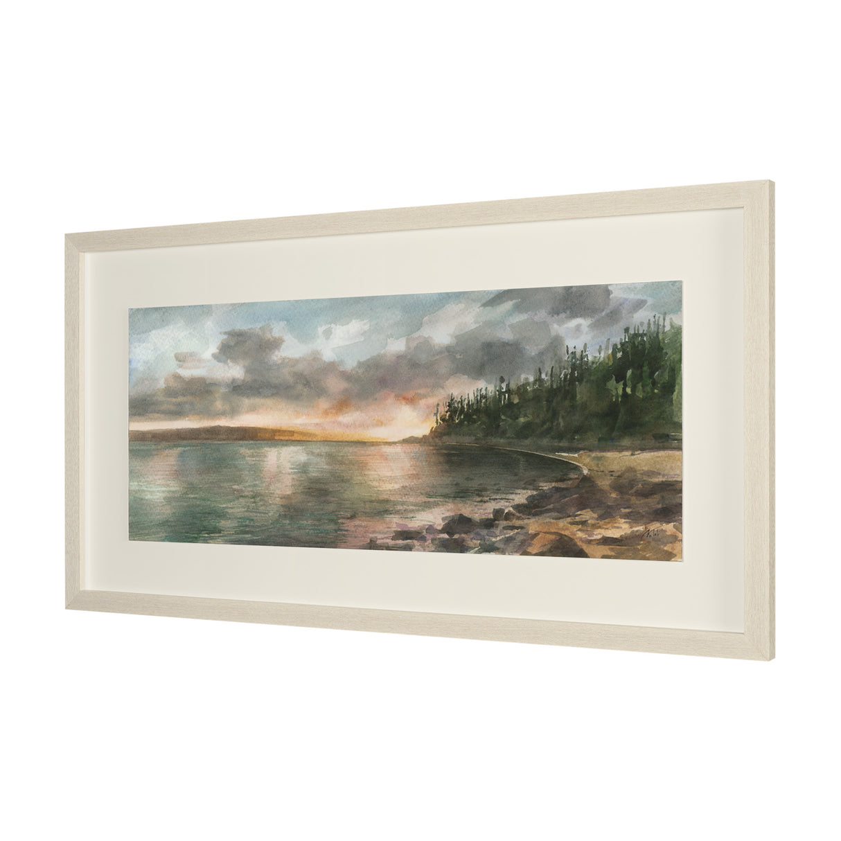 Coastal Splendor II by Mercana Studio Hand Embelished Framed Artwork Matted under Glass from Mercana - Luna Furniture