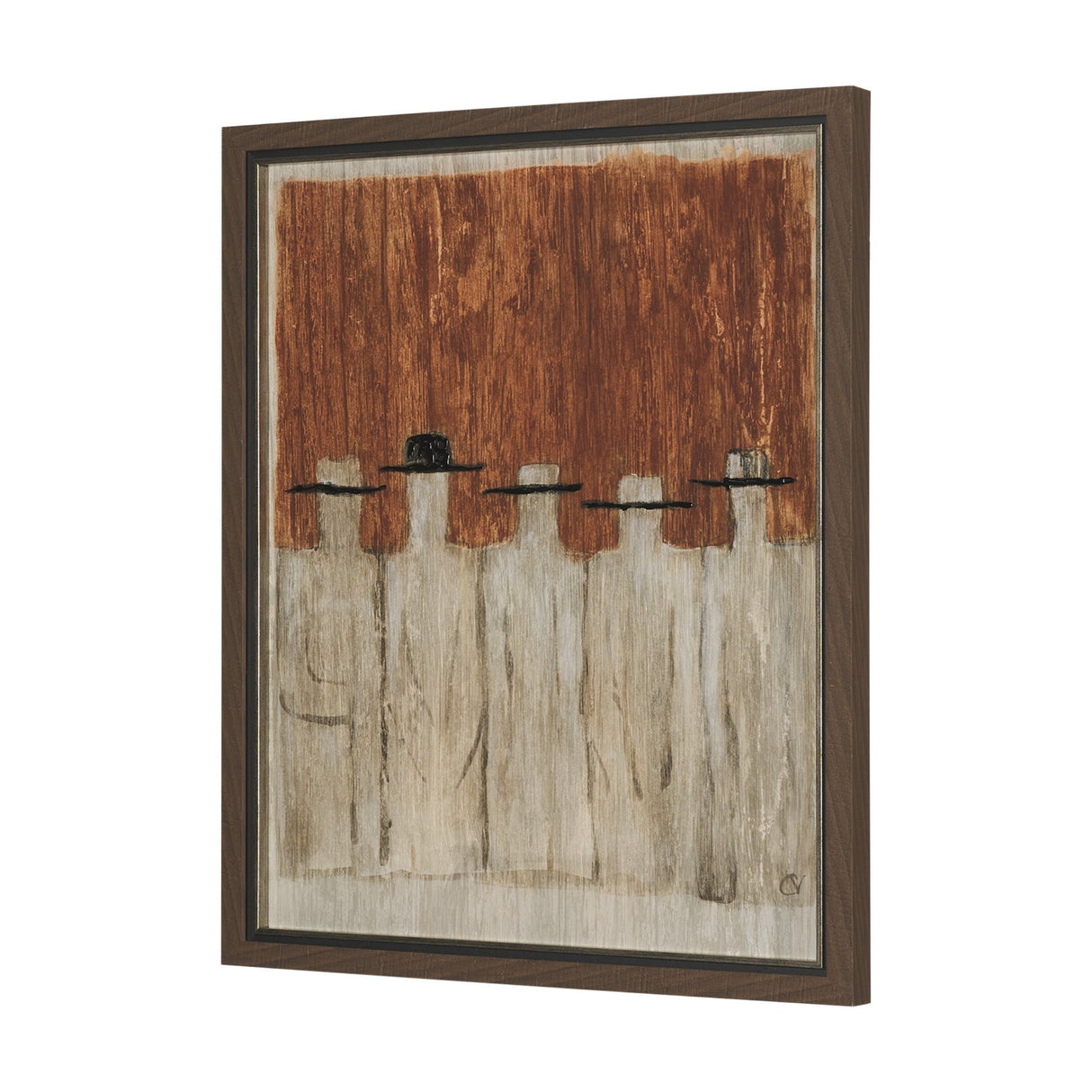 Side by Side by Mercana Studio Hand Embelished Framed Artwork Matted under Glass from Mercana - Luna Furniture