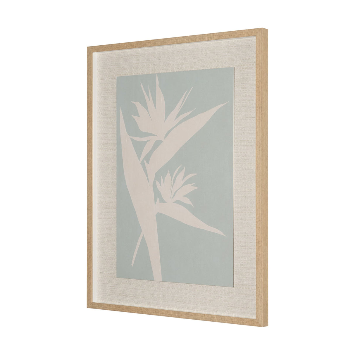 Verdant Silhouettes I by Hannah Dawson Hand Embelished Textured Framed Artwork Matted under Glass from Mercana - Luna Furniture