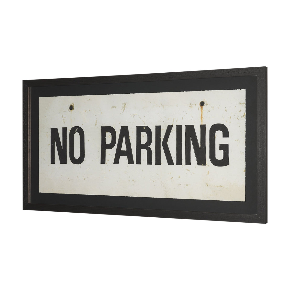 No Parking LG by Mercana Studio Hand Embelished Textured Framed Artwork Matted under Glass from Mercana - Luna Furniture