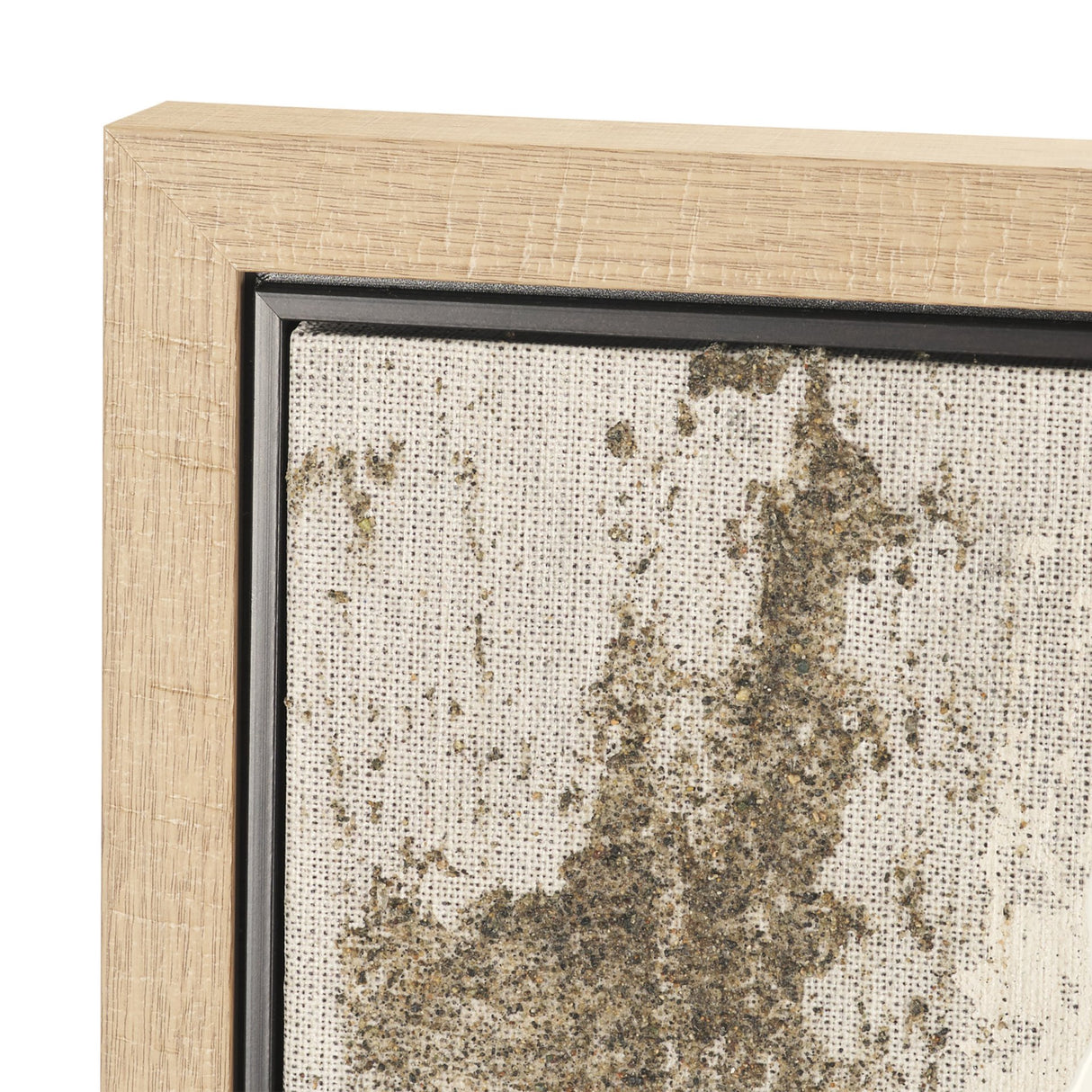 Textural Echo - Ash by Kristine Hegre Hand-Embellished Textured Framed Canvas Artwork from Mercana - Luna Furniture