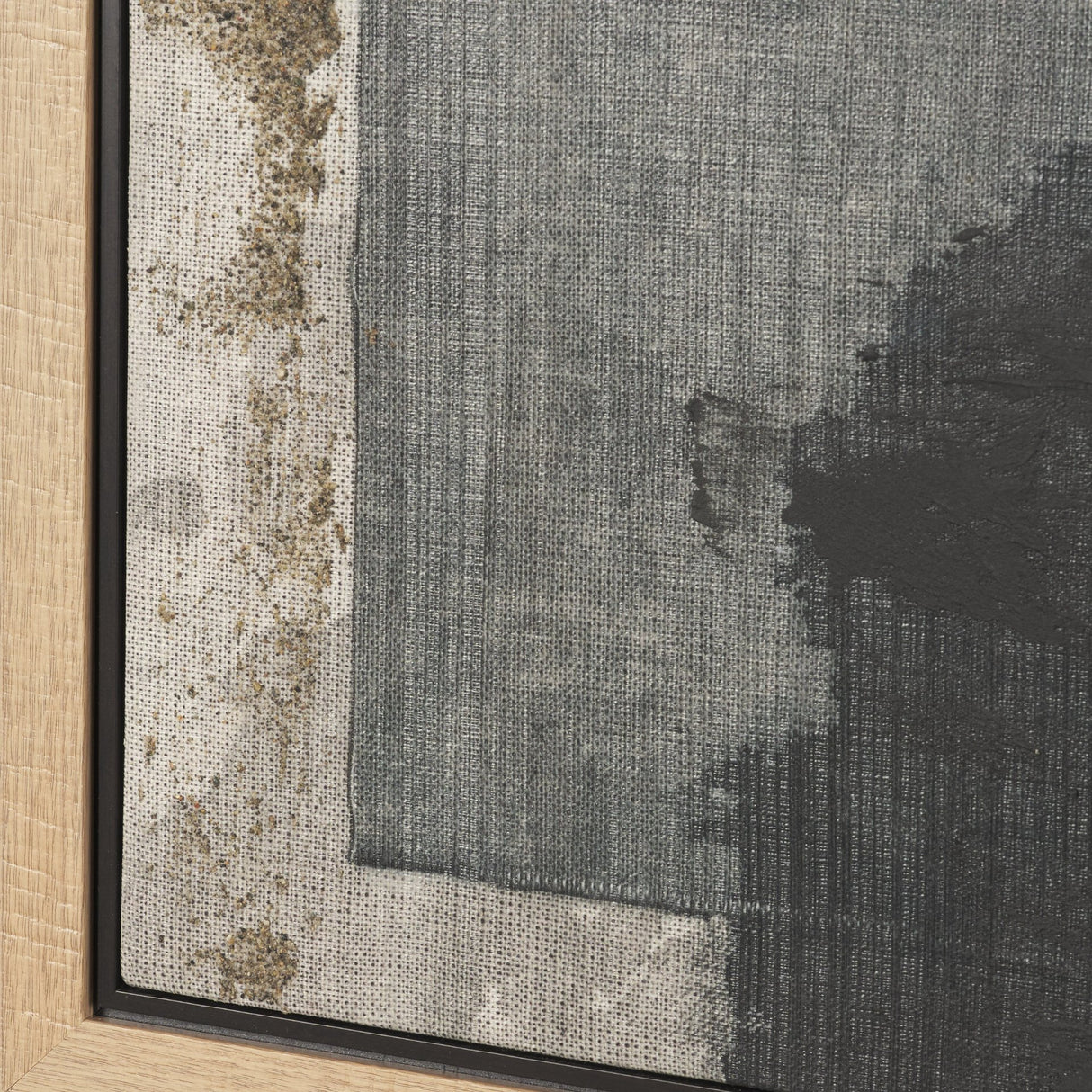Textural Echo - Ash by Kristine Hegre Hand-Embellished Textured Framed Canvas Artwork from Mercana - Luna Furniture