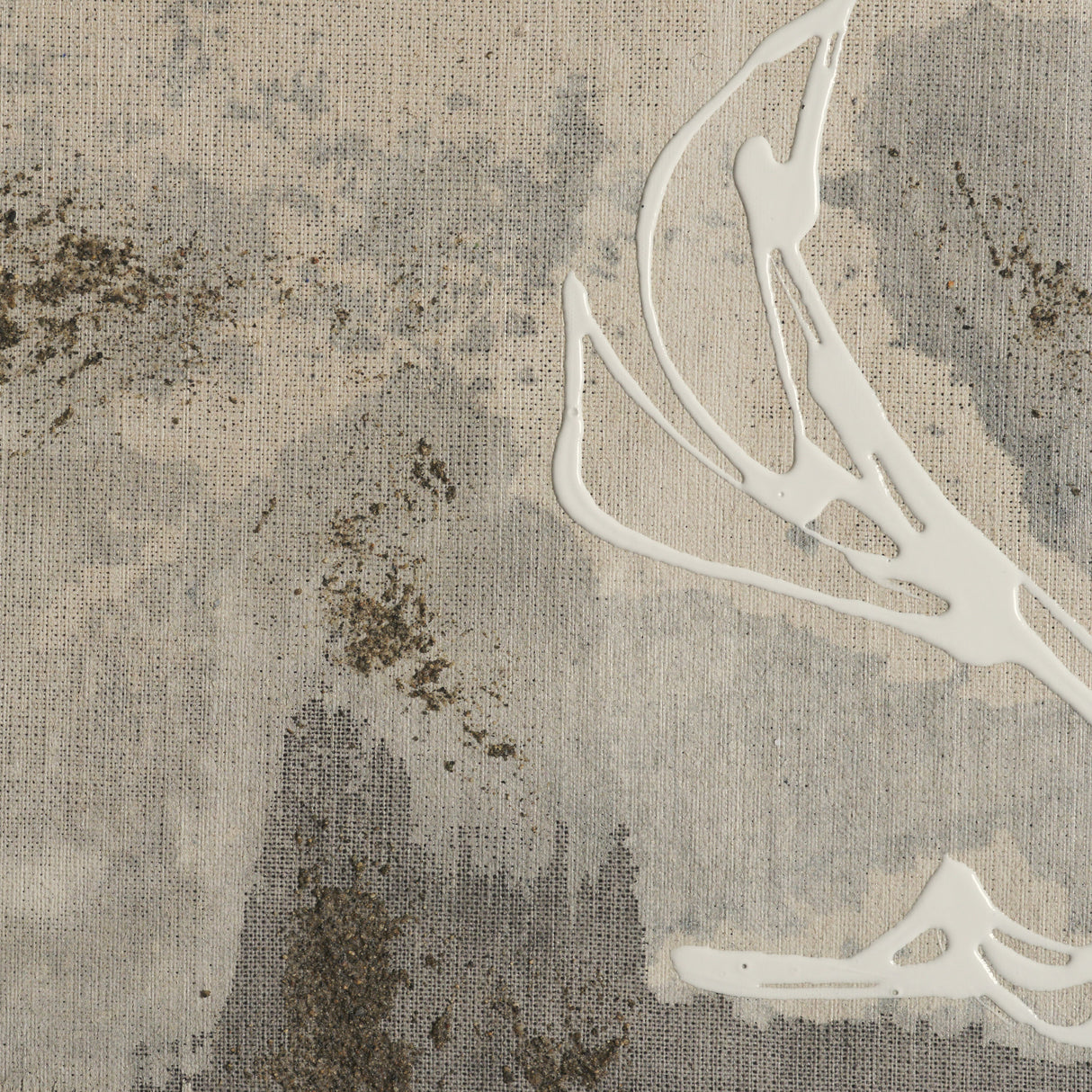 Textural Echo - Ash by Kristine Hegre Hand-Embellished Textured Framed Canvas Artwork from Mercana - Luna Furniture