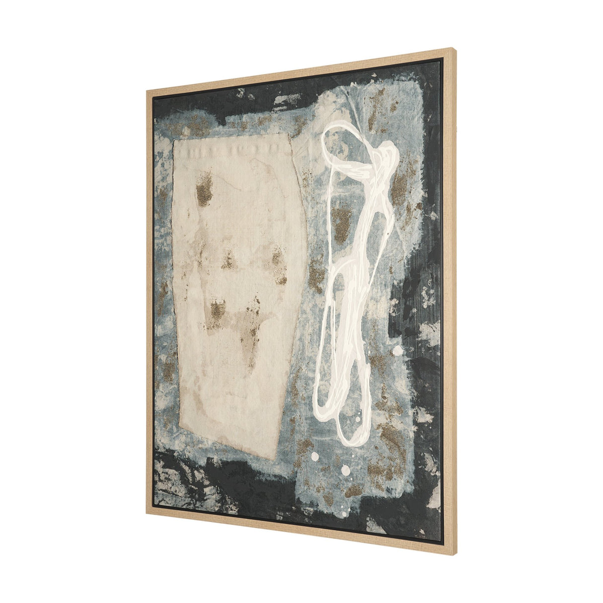 Textural Echo - Erosion by Kristine Hegre Hand-Embellished Textured Framed Canvas Artwork from Mercana - Luna Furniture