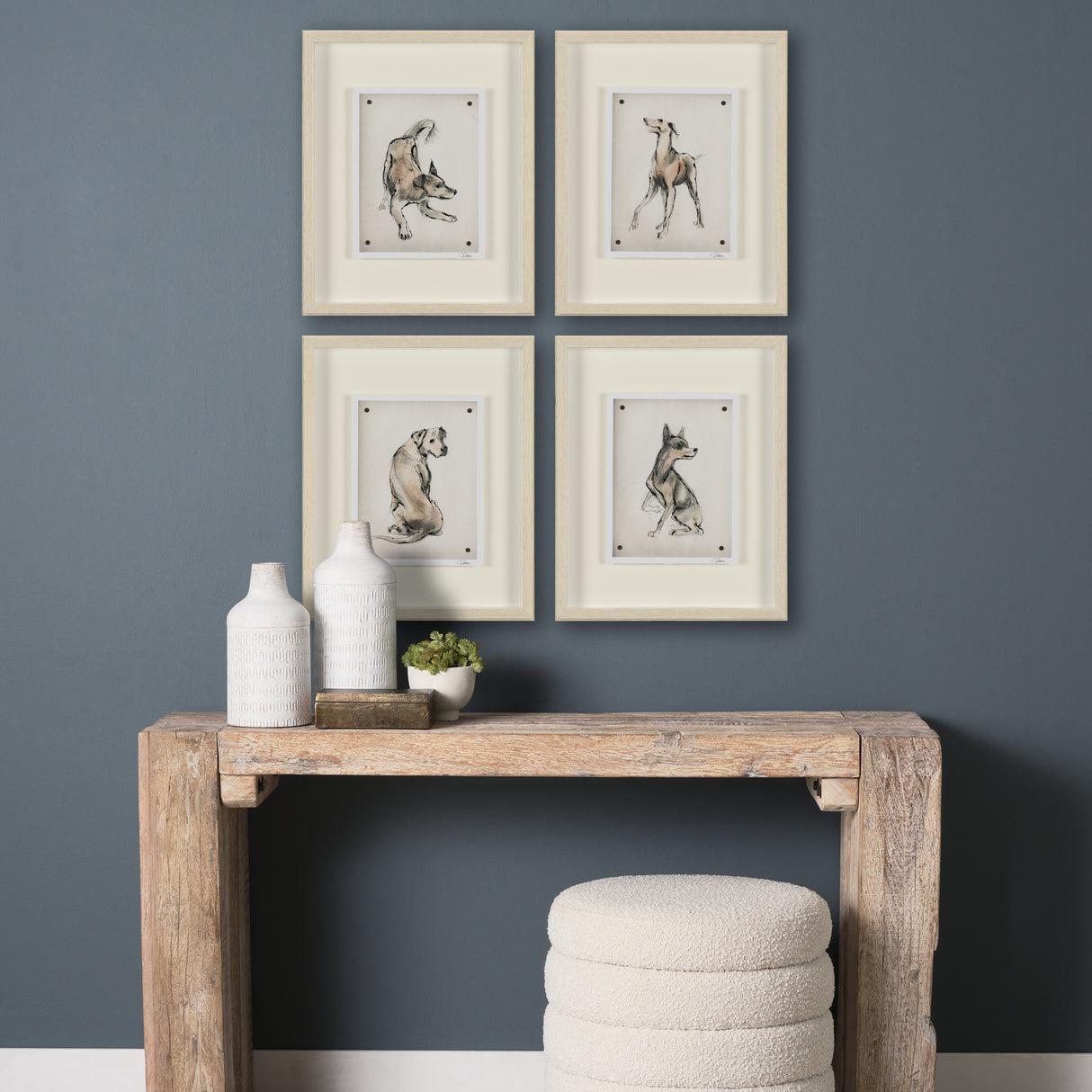 Playful Pup II by Mercana Studio Hand Embelished Framed Artwork Matted under Glass from Mercana - Luna Furniture