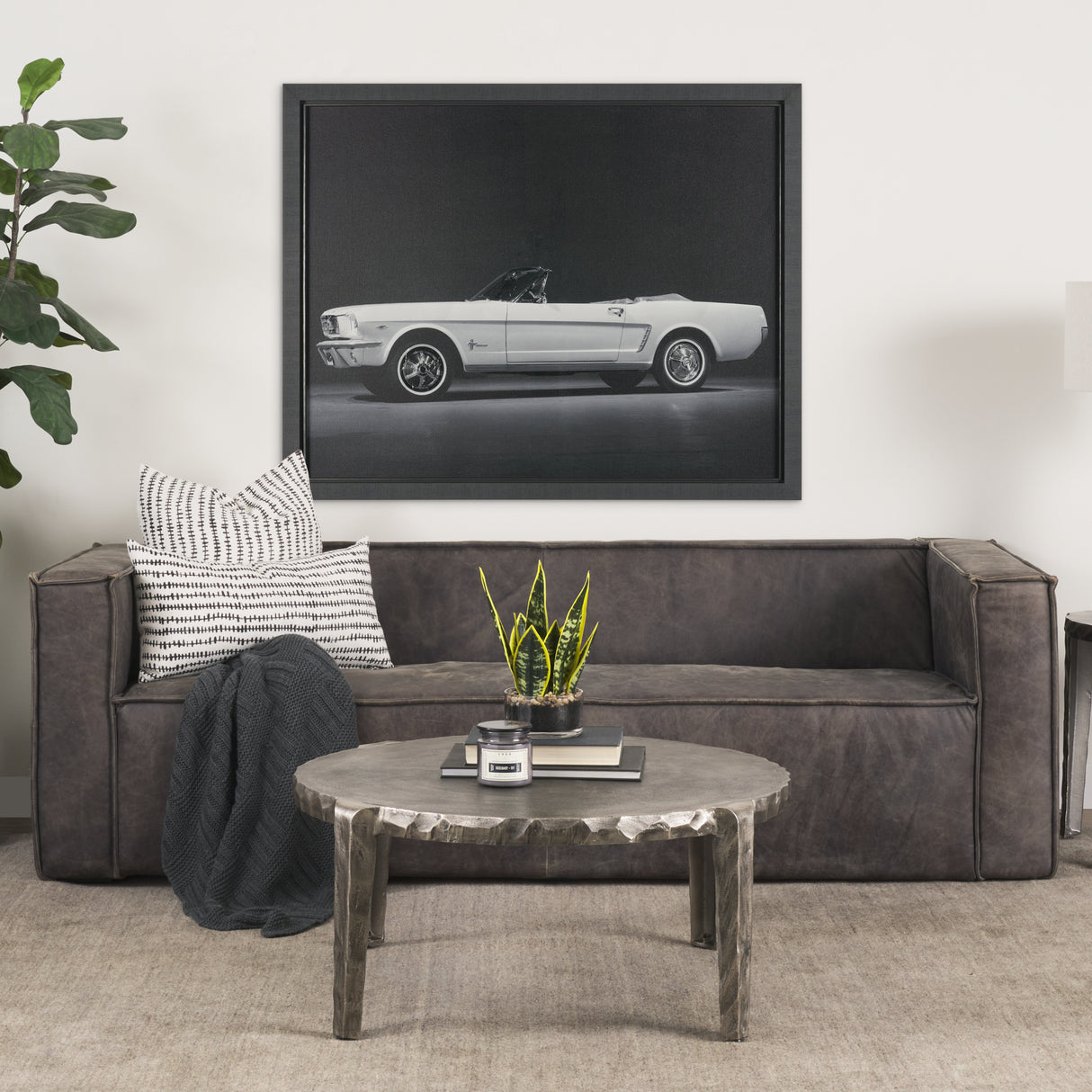 Ford Mustang Convertible1964 by Tal Paz-Fridman Frame Art Print under Glass from Mercana - Luna Furniture