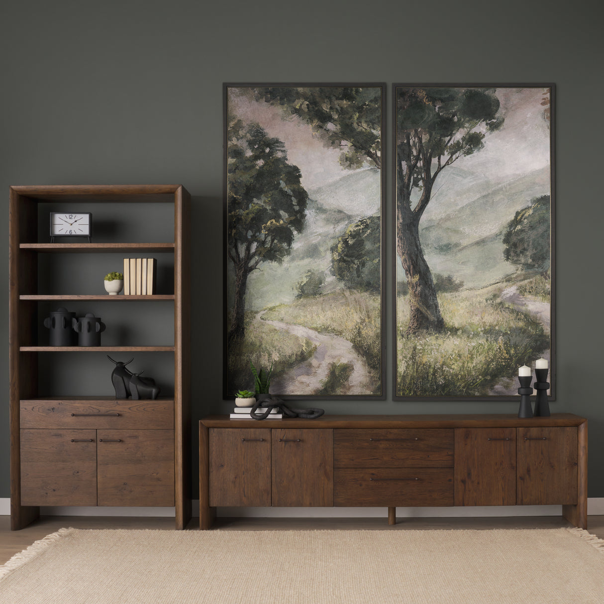 Silent Forest II by Mercana Studio Hand-Embellished Textured Framed Canvas Artwork from Mercana - Luna Furniture