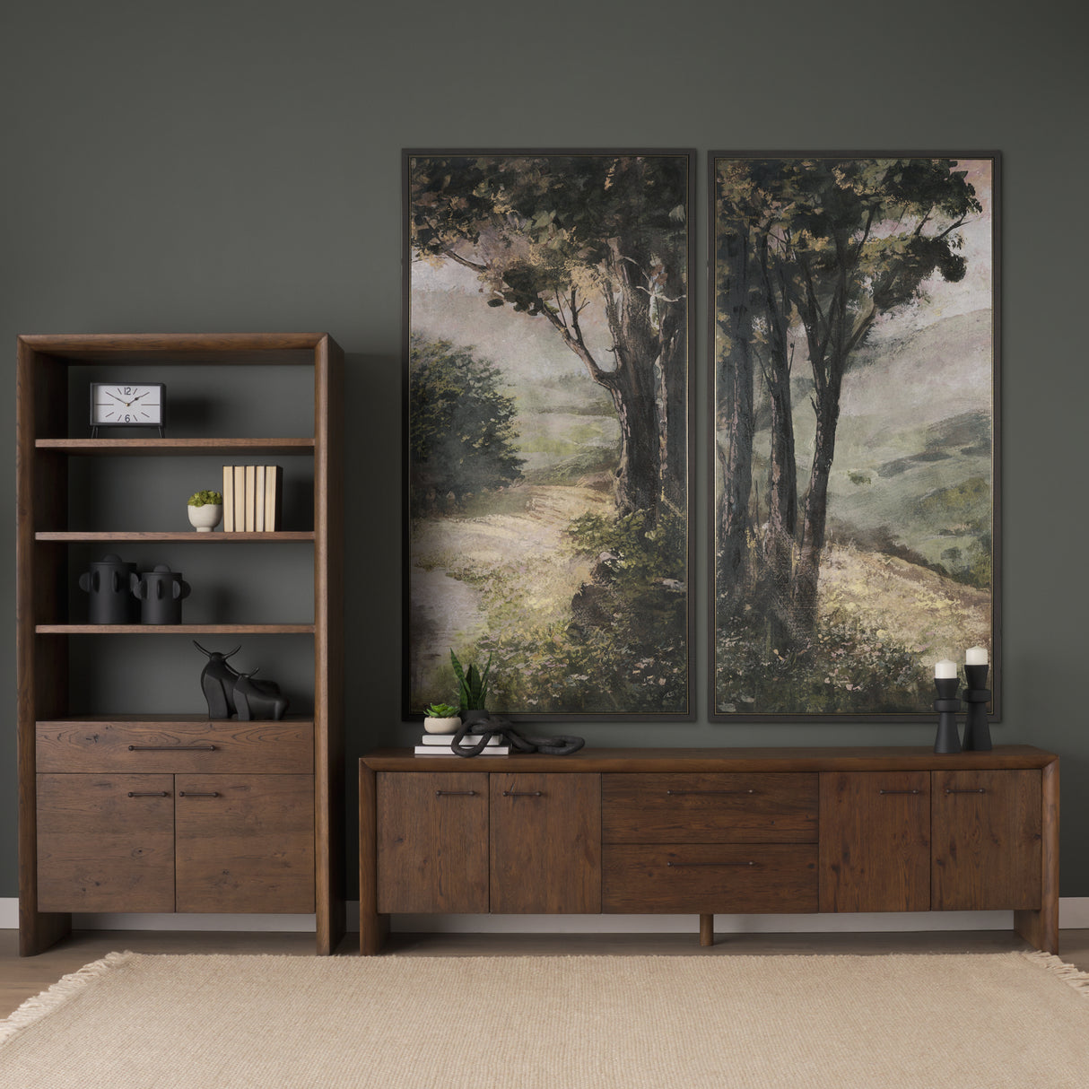 Silent Forest III by Mercana Studio Hand-Embellished Textured Framed Canvas Artwork from Mercana - Luna Furniture