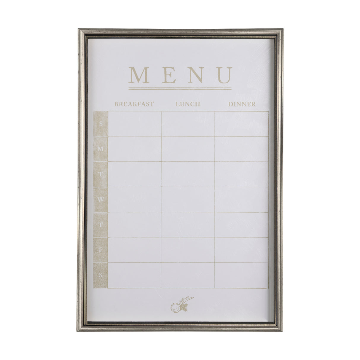 MENU I by Mercana Studio a Hand Embellished Textured Framed Art Print Matted under Glass from Mercana - Luna Furniture