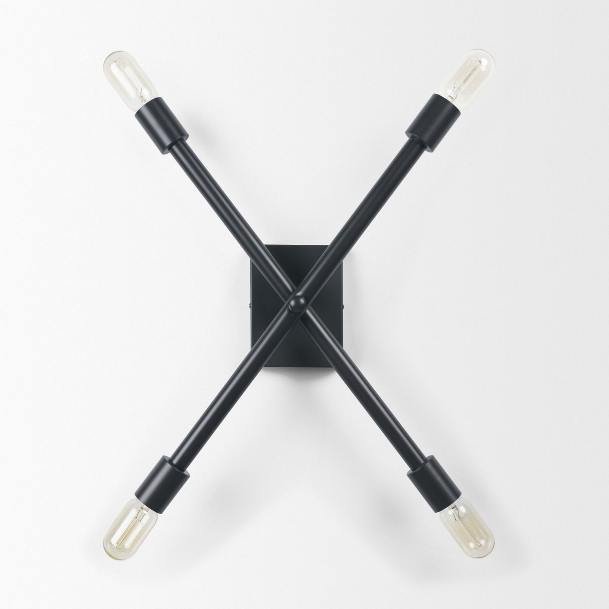 Xendi 4x25 Black Toned Metal Sputnik Wall Sconce from Mercana - Luna Furniture