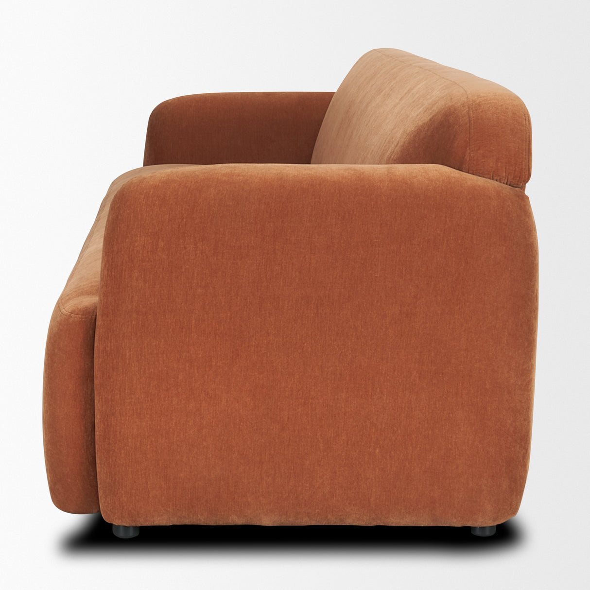 Saga Stonewashed Rust Chenille Fabric 3 Seater Sofa from Mercana - Luna Furniture