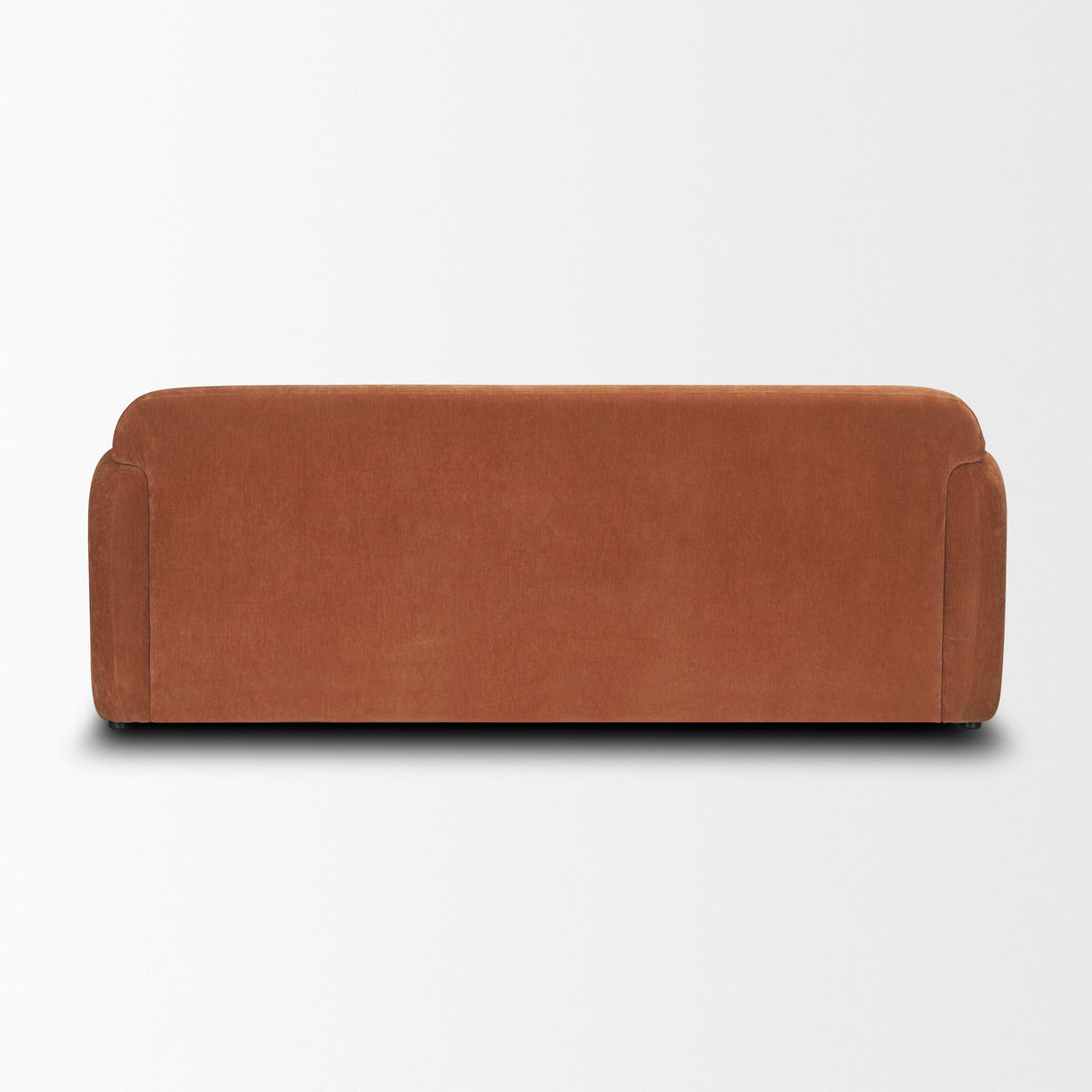 Saga Stonewashed Rust Chenille Fabric 3 Seater Sofa from Mercana - Luna Furniture