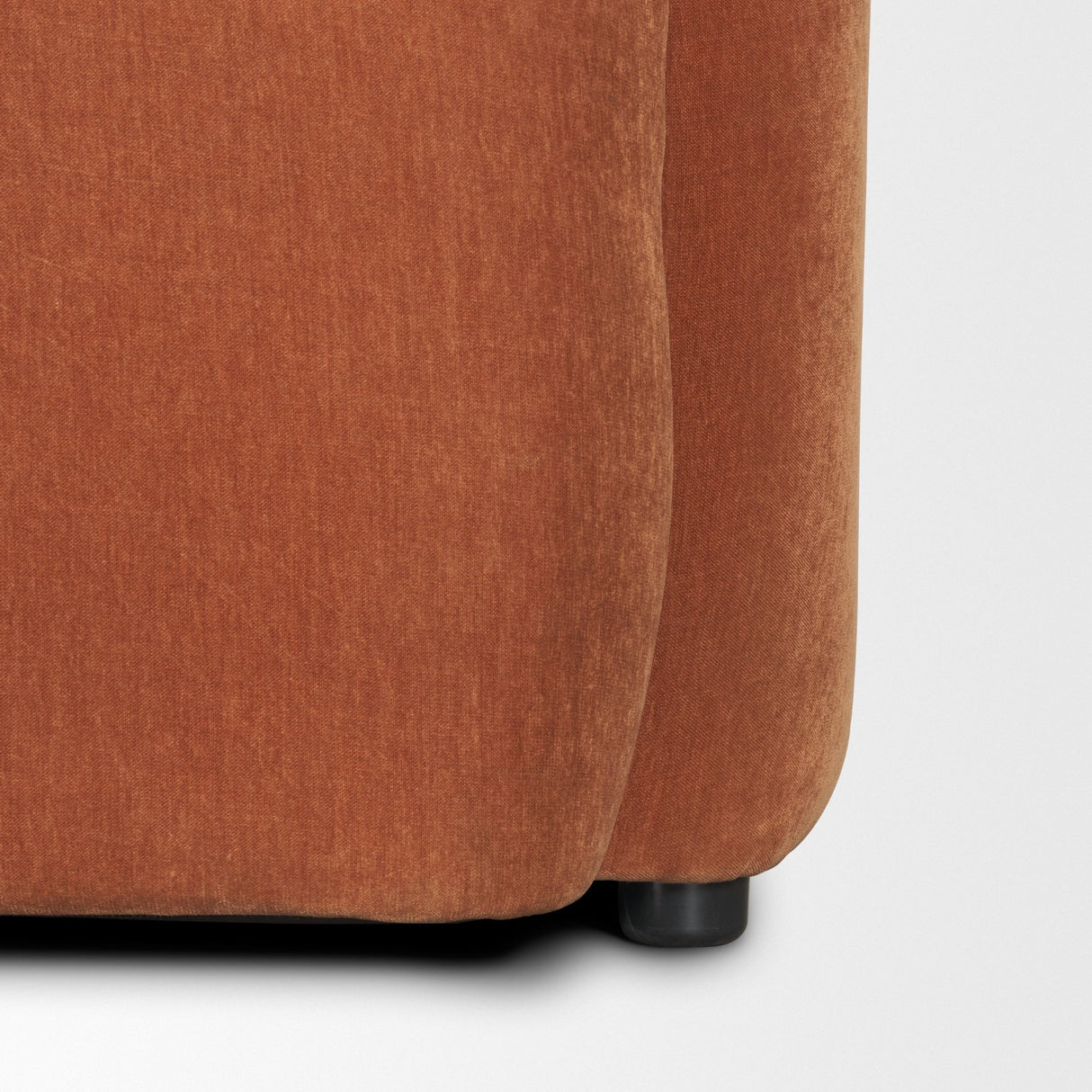 Saga Stonewashed Rust Chenille Fabric 3 Seater Sofa from Mercana - Luna Furniture