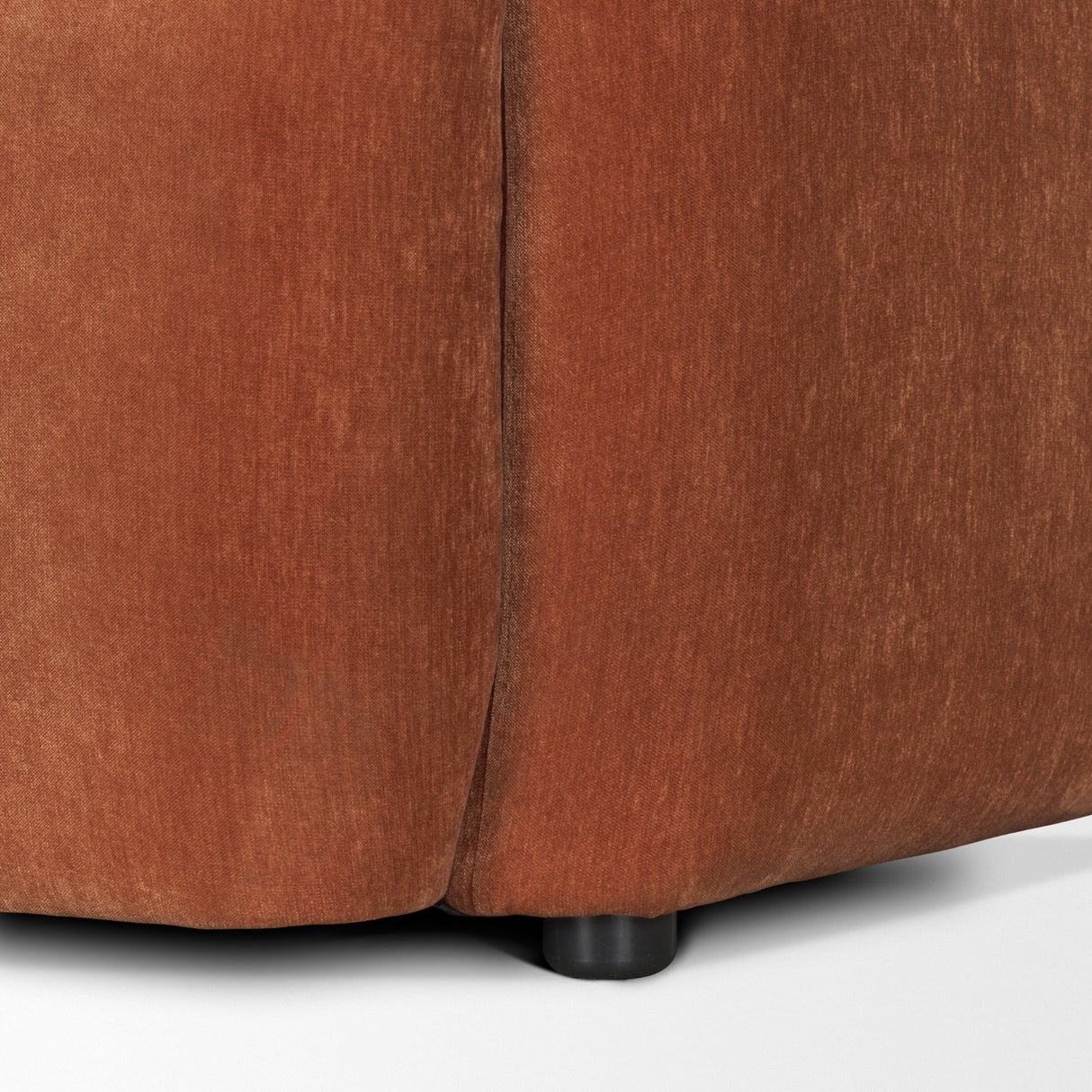 Saga Stonewashed Rust Chenille Fabric Upholstered Chair from Mercana - Luna Furniture