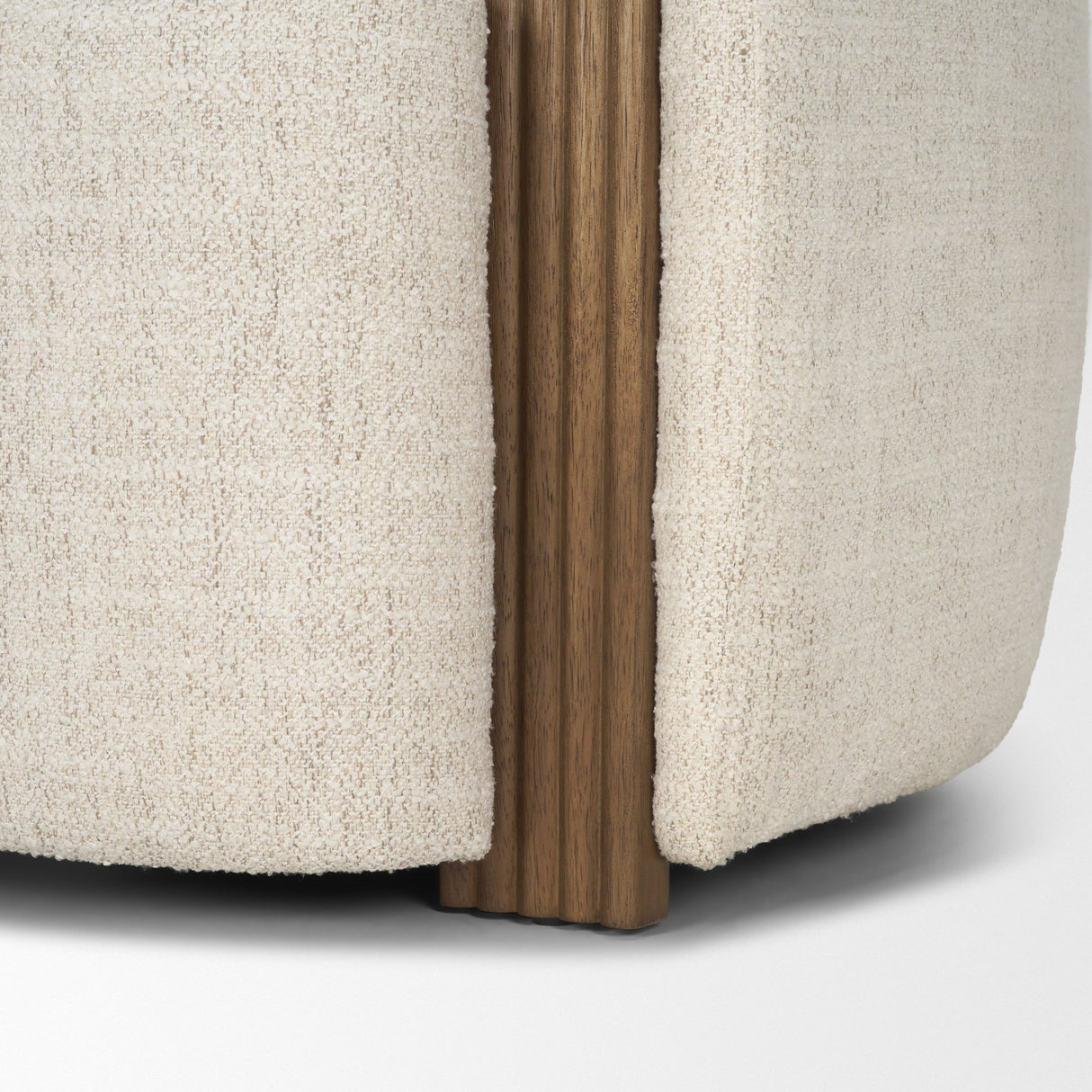 Kornelia Soft Oatmeal Fabric Barrel Accent Chair from Mercana - Luna Furniture