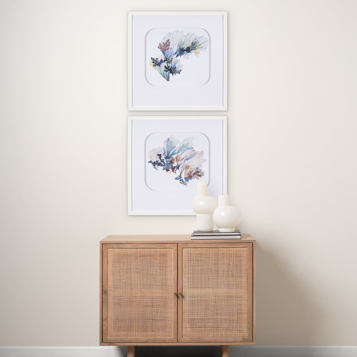 Seagrass - Sway by Mercana Studio a Hand Embellished Textured Framed Art Print Matted under Glass from Mercana - Luna Furniture