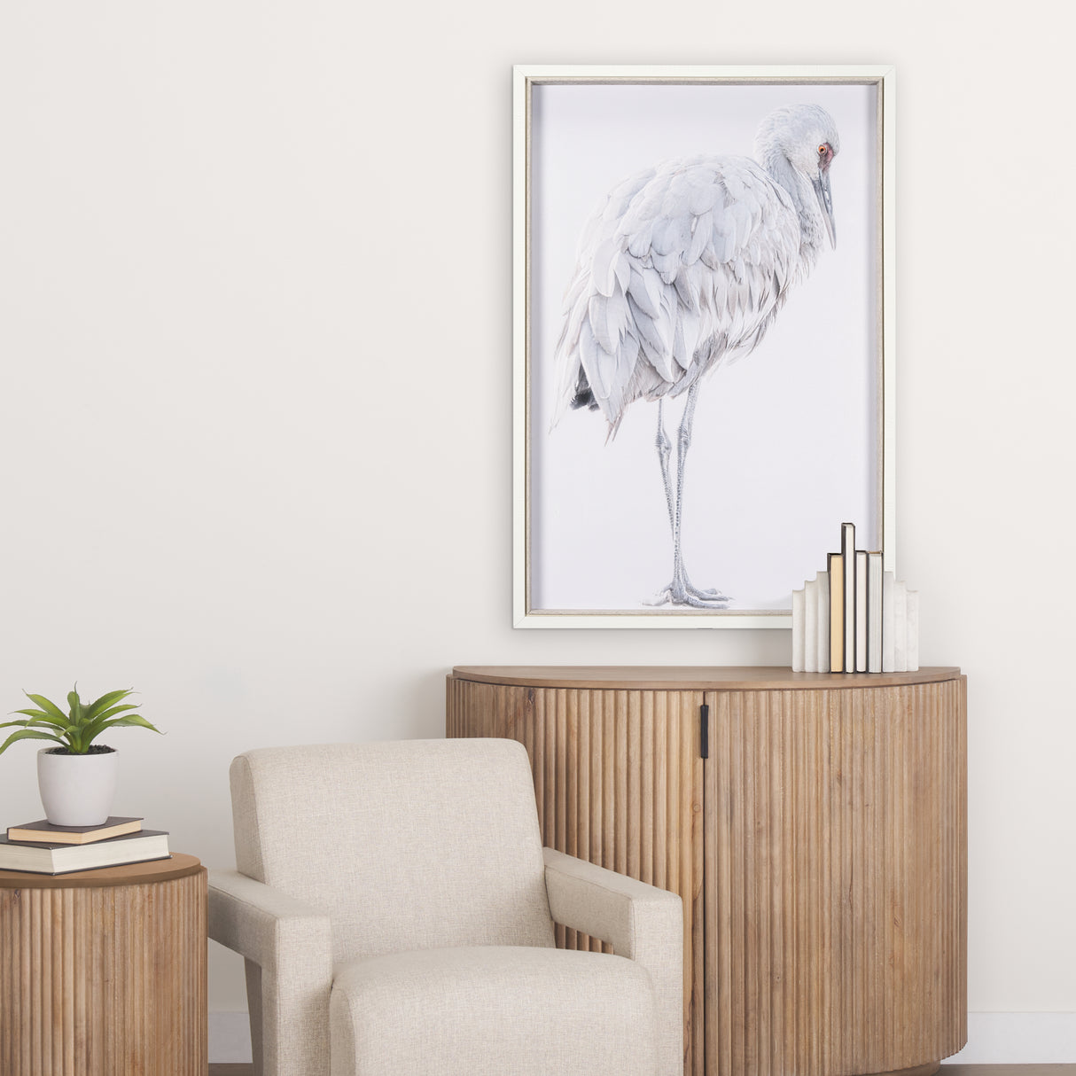 Sandhill Crane II by Chad Mckay a Hand Embelished Textured Framed Photo Art Print from Mercana - Luna Furniture