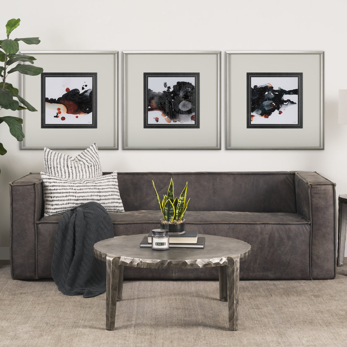 Shimmering Night I by Mercana Studio a Hand Embellished Textured Framed Art Print Matted under Glass from Mercana - Luna Furniture