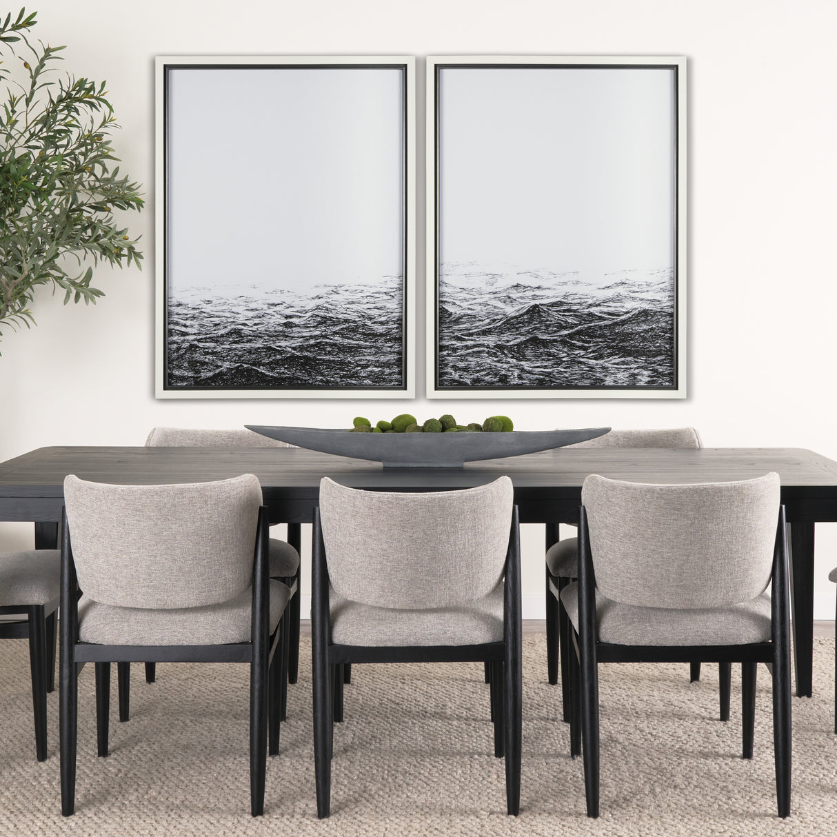 Running on Waves I by Simeng a Framed Art Print Matted under Glass from Mercana - Luna Furniture