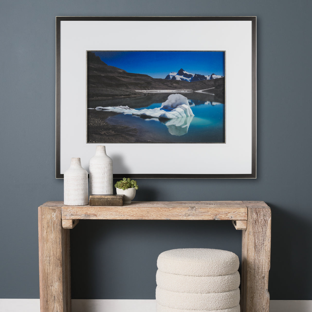 Mountain Top Thaw by Chad Mackay a Hand Embellished Textured Framed Photo Art Print Matted under Gla from Mercana - Luna Furniture
