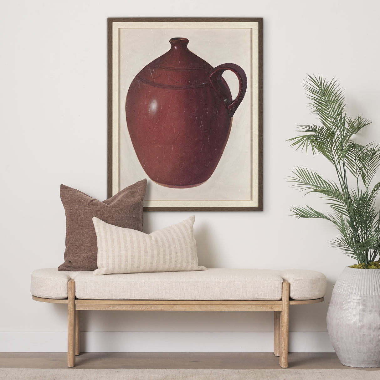 Redware Jug by Mercana Studio a Hand Embellished Textured Framed Art Photograph from Mercana - Luna Furniture