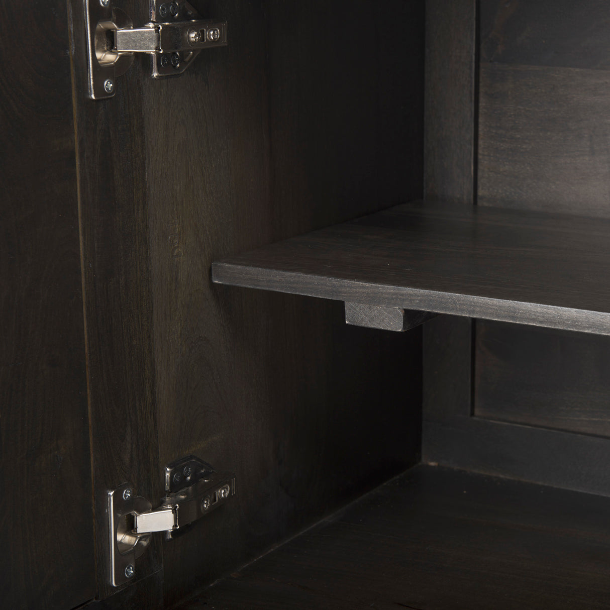 Darwin Dark Brown Wood 2 Door Accent Cabinet from Mercana - Luna Furniture