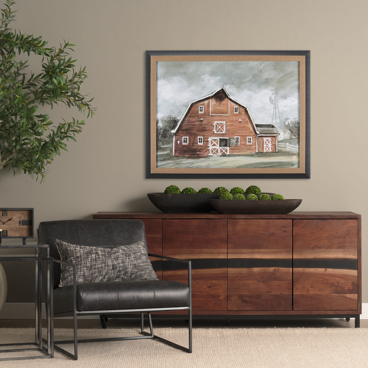 Old Barn IV by Mercana Studio a Hand Embellished Textured Framed Art Print from Mercana - Luna Furniture