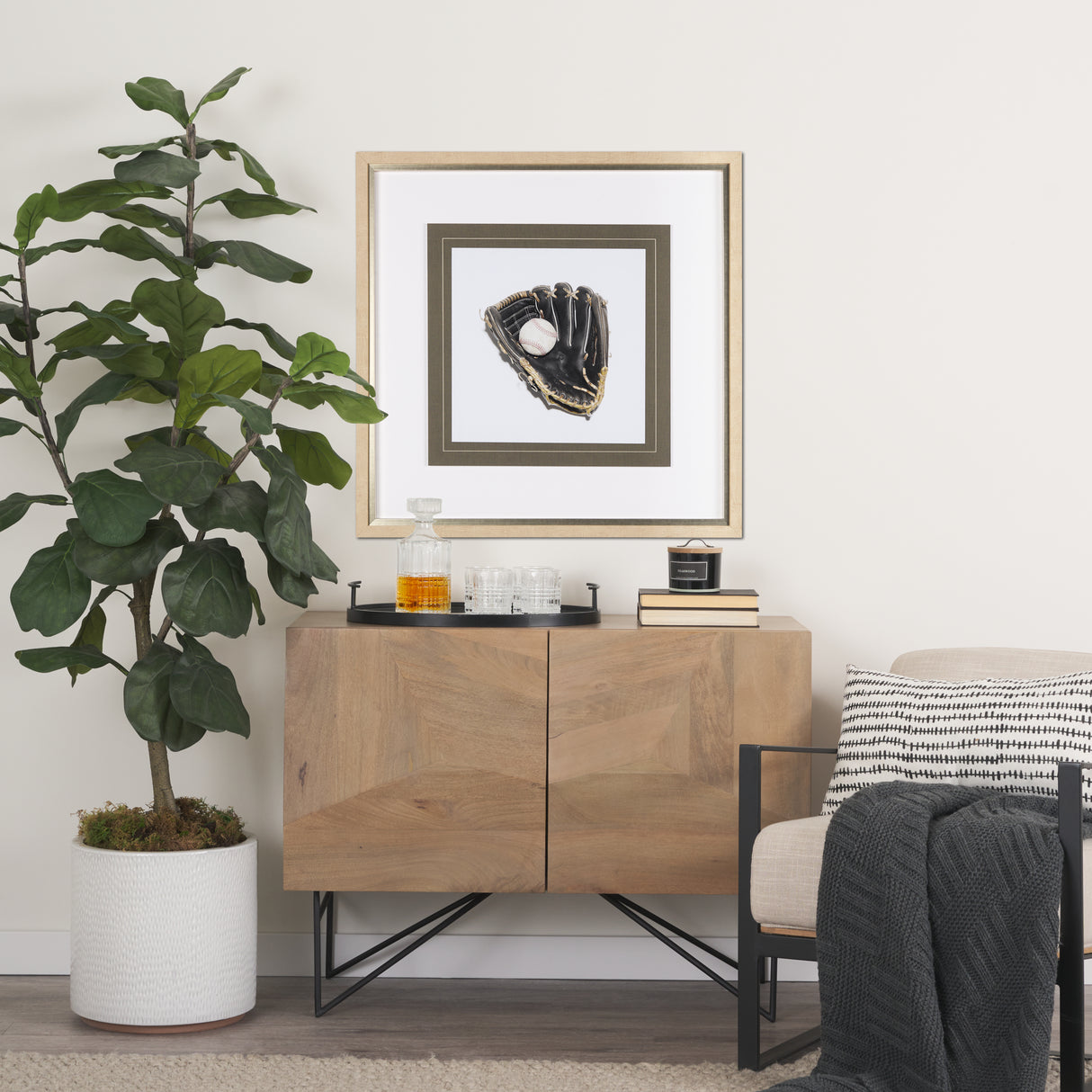 Fielders Choice by Mercana Studio a Framed Photo Art Print Matted under Glass from Mercana - Luna Furniture