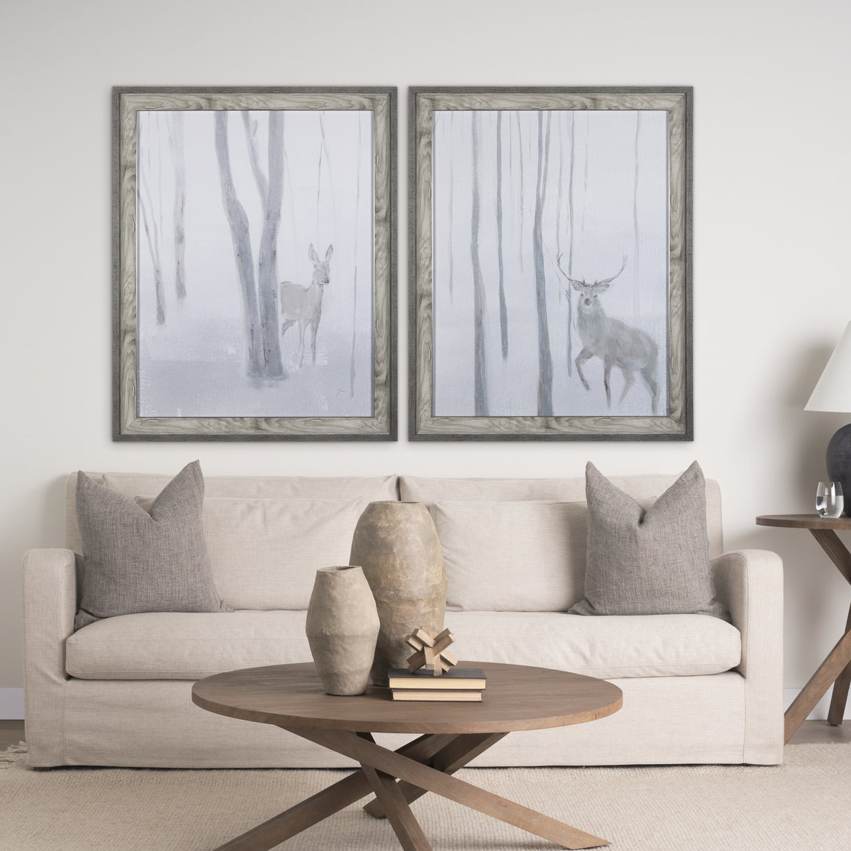 A Winter Day in Forest I by Mercana Studio Hand Embellished Framed Art Print Matted under Glass from Mercana - Luna Furniture