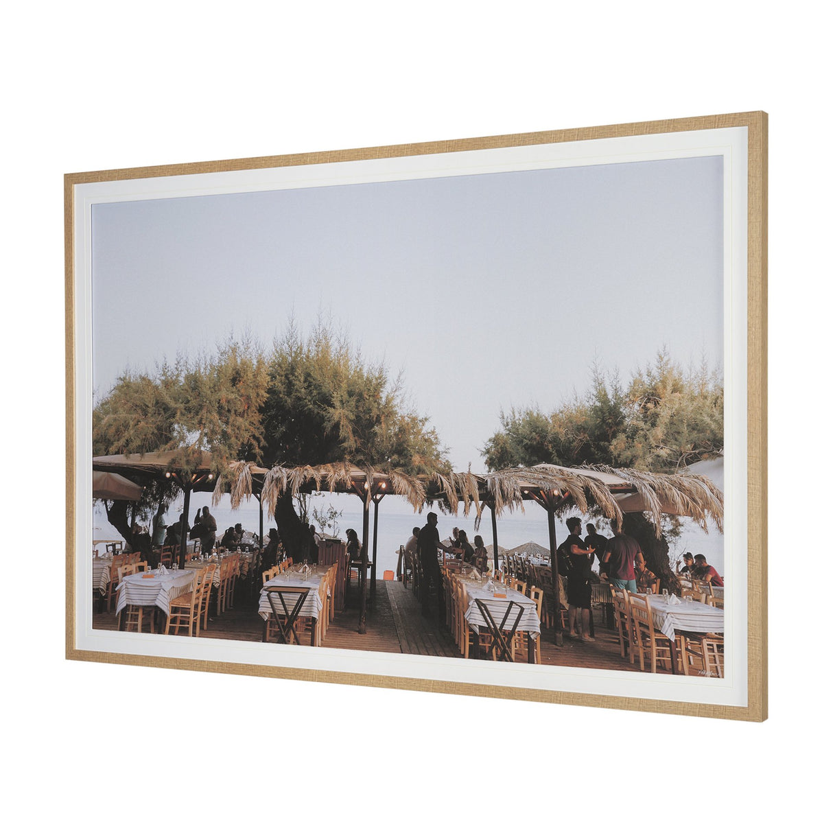 Greek Feast by Kelly Frere FramedPhoto Print Matted under Glass from Mercana - Luna Furniture