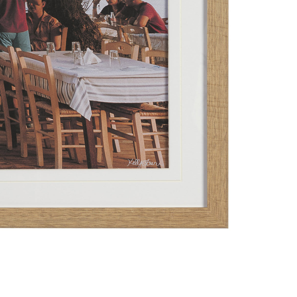 Greek Feast by Kelly Frere FramedPhoto Print Matted under Glass from Mercana - Luna Furniture