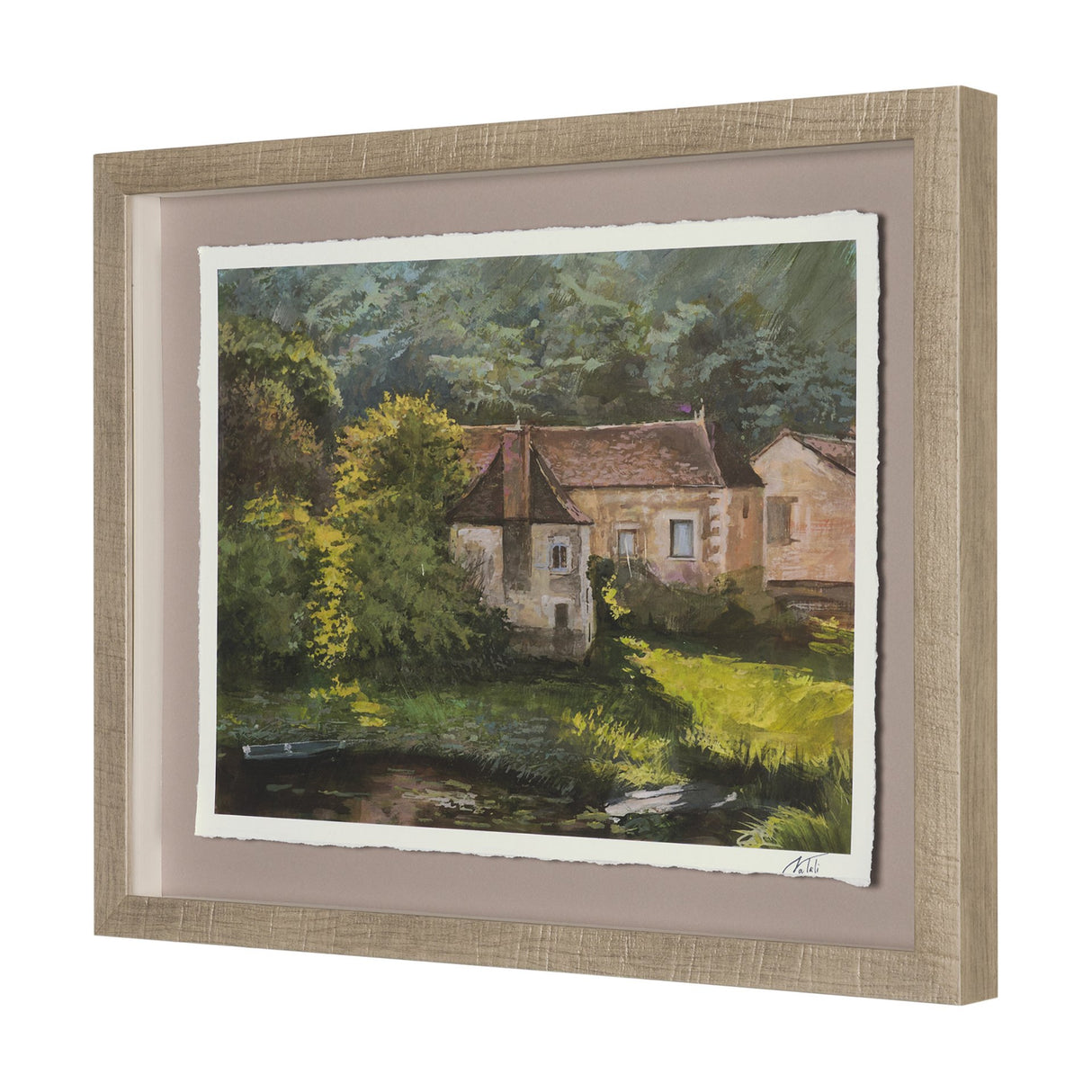 Country View(Set of 6) by Mercana Studio Hand-Embellished Textured Framed Artwork Matted under Glass from Mercana - Luna Furniture