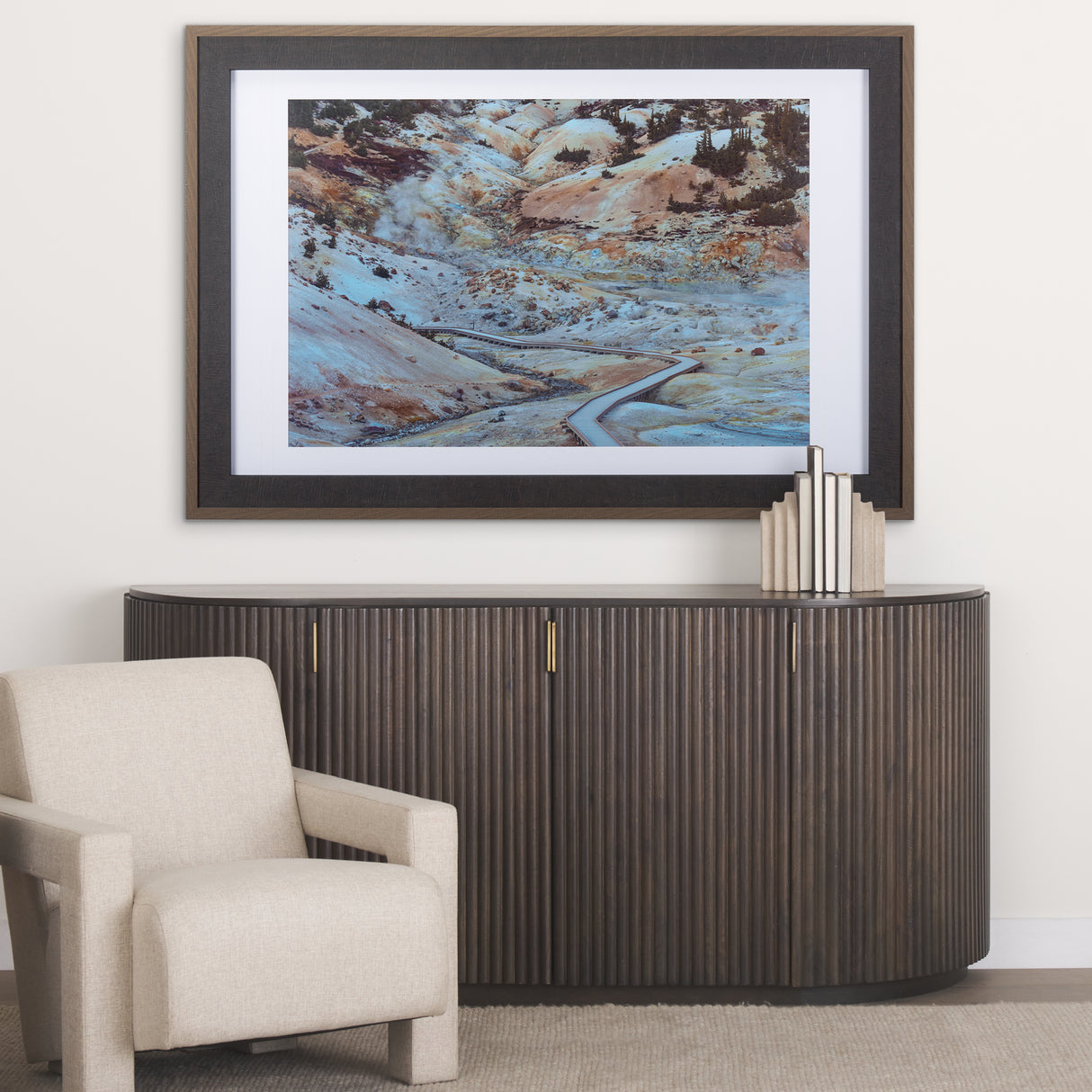 LassenVP by Chad Mackay a Framed Art Print Matted under Glass from Mercana - Luna Furniture
