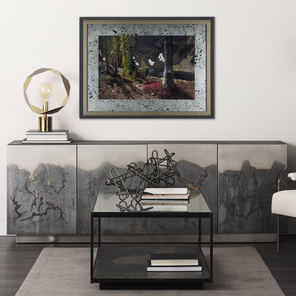 North Cascades by Chad Mackay a Framed Art Print Matted under Glass from Mercana - Luna Furniture
