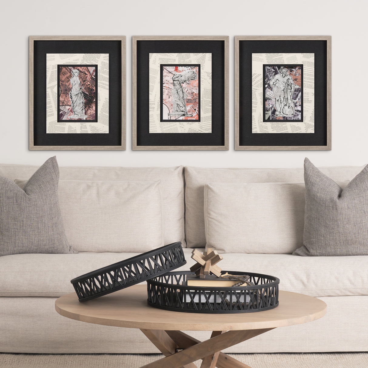 Graffiti Sculpture V by Mercana Studio Hand Embellished Textured Framed Art Print Matted under Glass from Mercana - Luna Furniture
