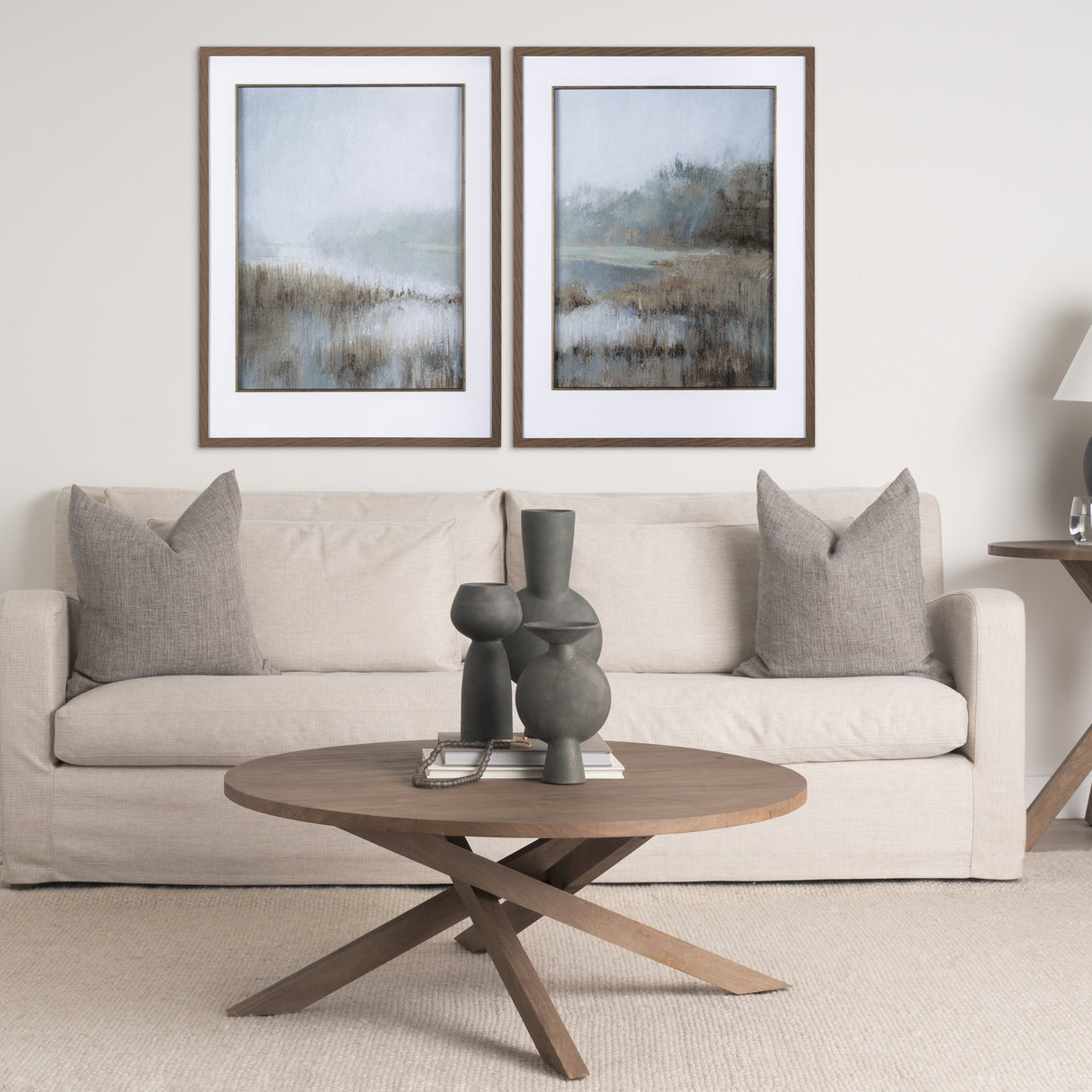 Misty Day I by Mercana Studio a Hand Embellished Textured Framed Art Print Matted under Glass from Mercana - Luna Furniture