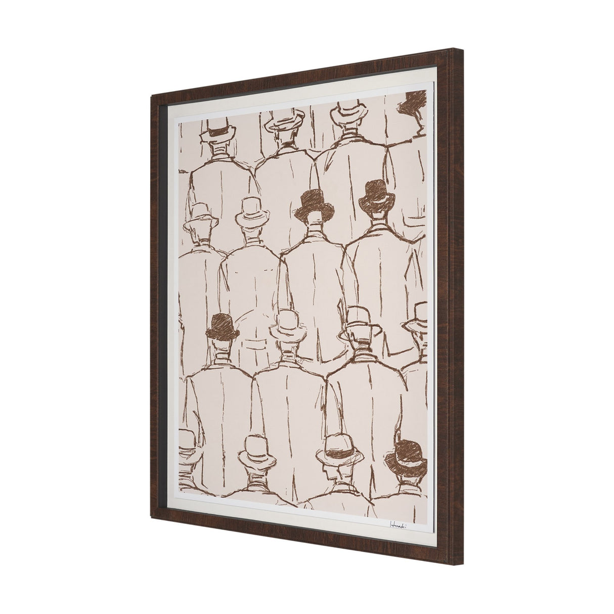 Overcoats by Mercana Studio Hand-Embellished Framed Artwork Matted under Glass from Mercana - Luna Furniture