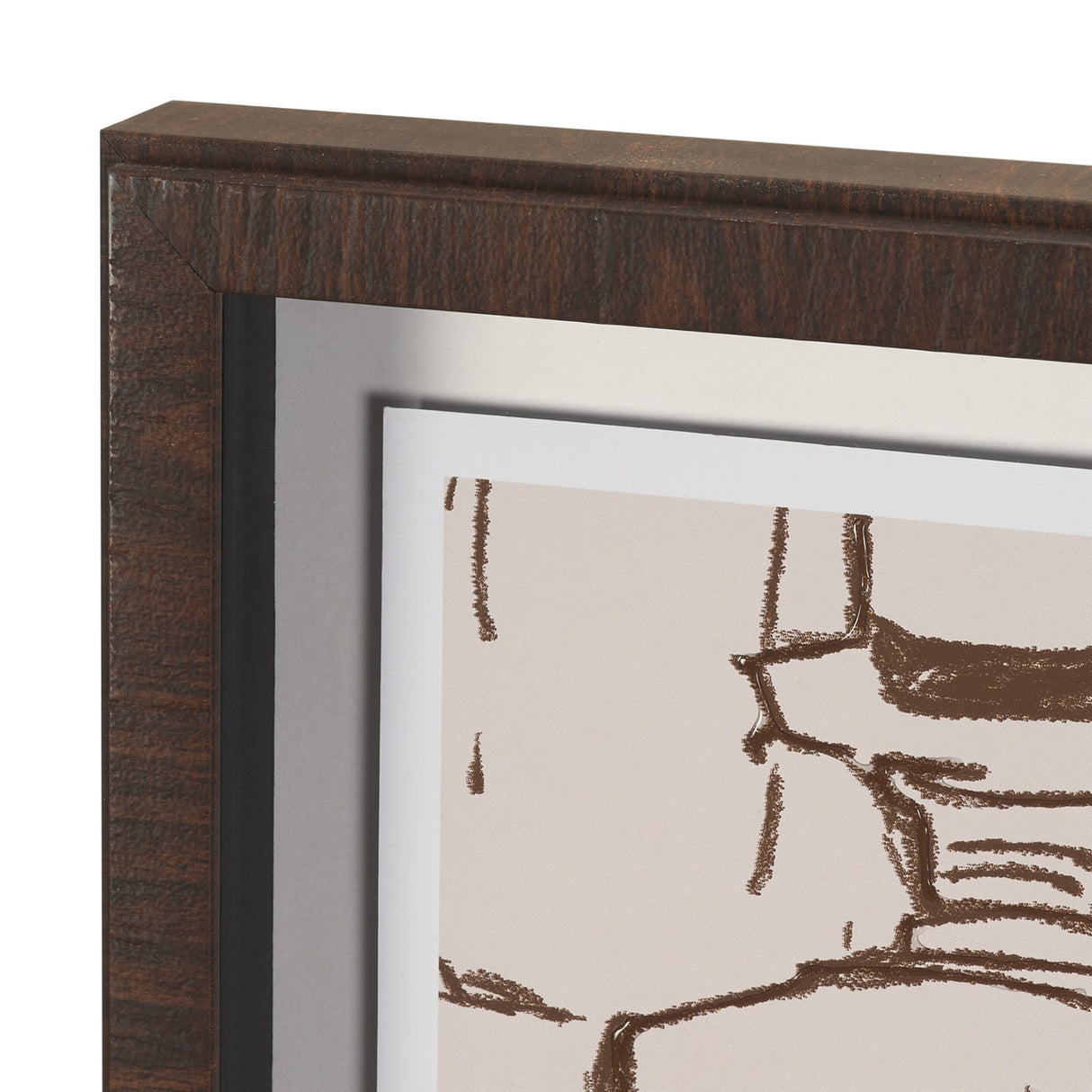 Overcoats by Mercana Studio Hand-Embellished Framed Artwork Matted under Glass from Mercana - Luna Furniture