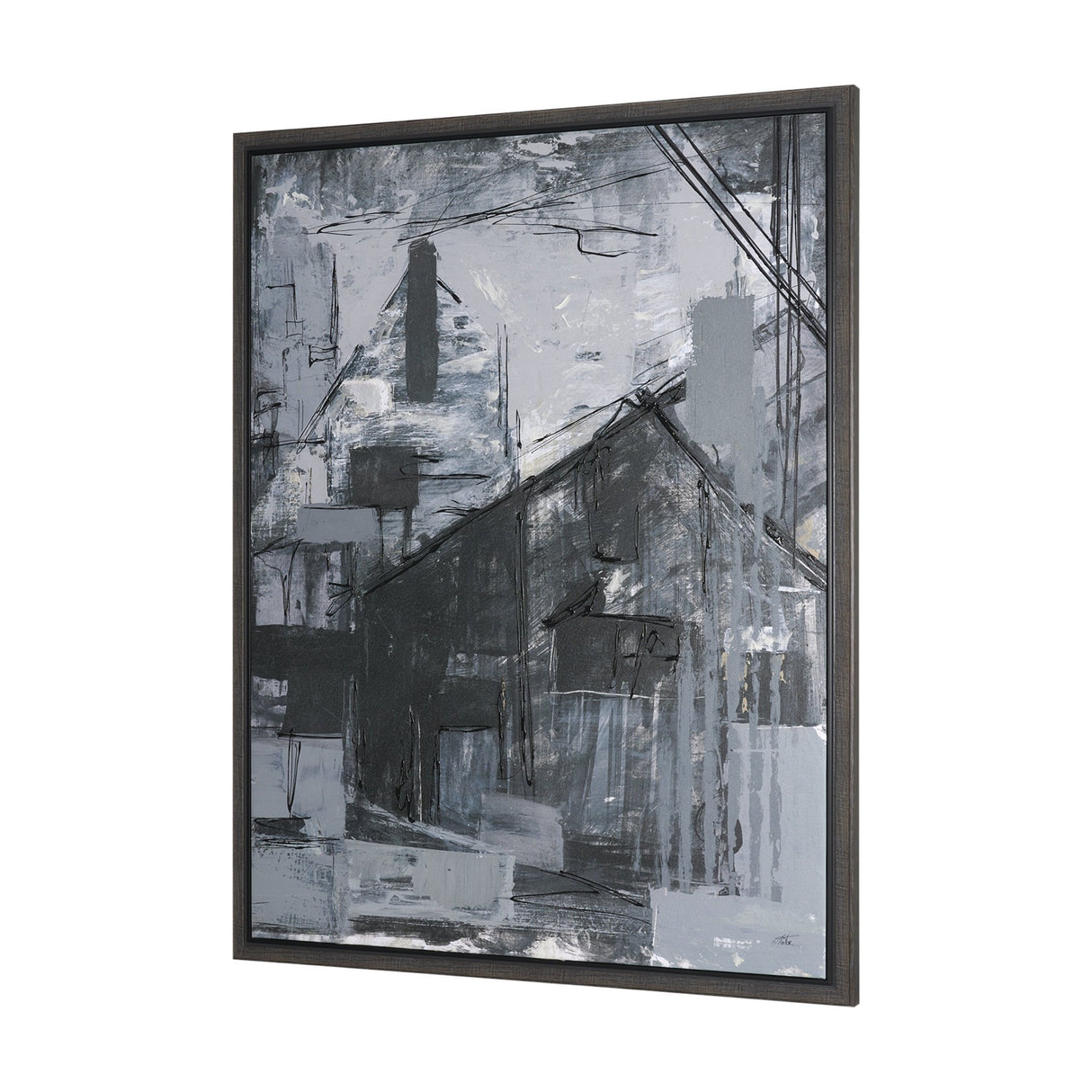 Community 1A by Mercana Studio Hand-Embellished Textured Framed Canvas Artwork from Mercana - Luna Furniture