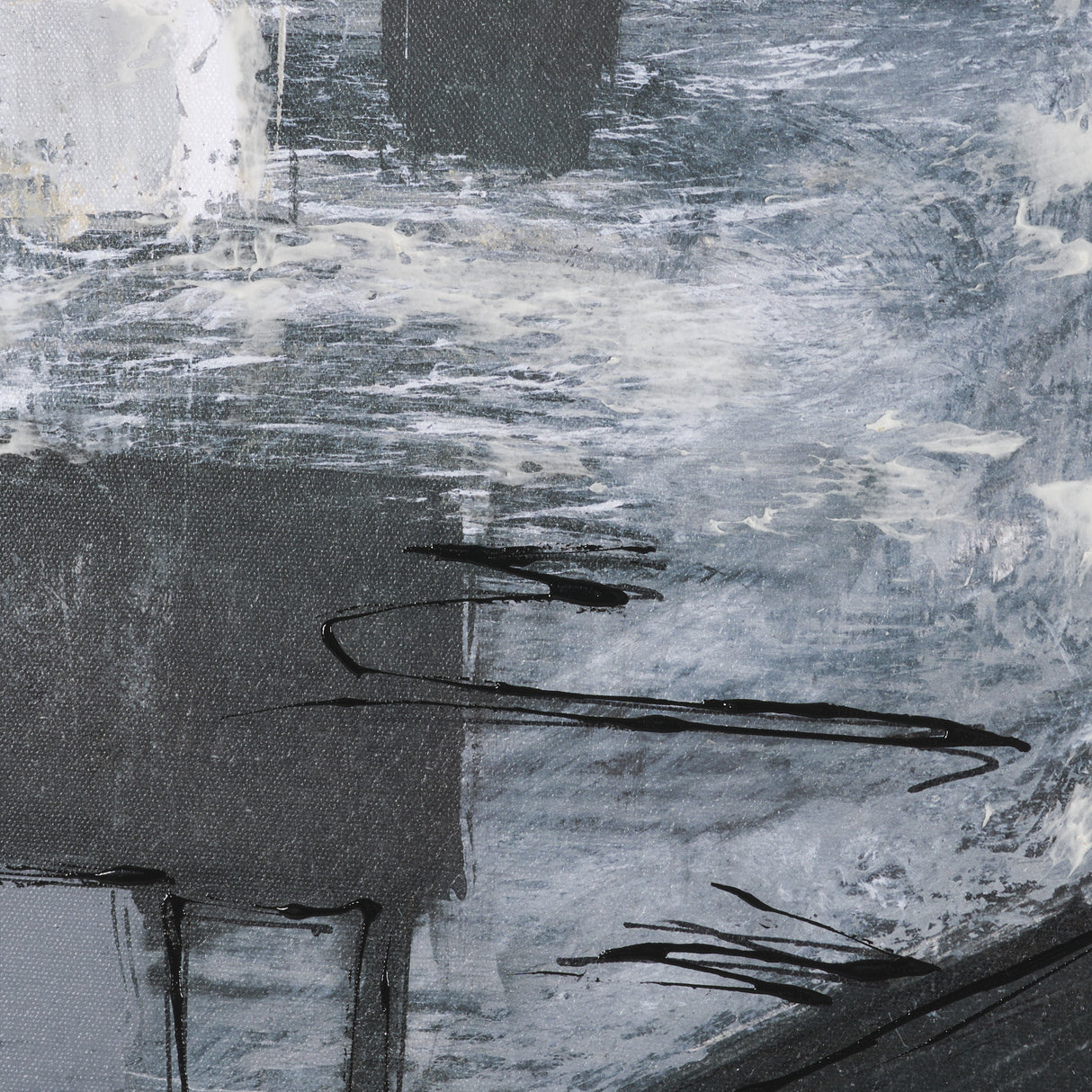 Community 1A by Mercana Studio Hand-Embellished Textured Framed Canvas Artwork from Mercana - Luna Furniture
