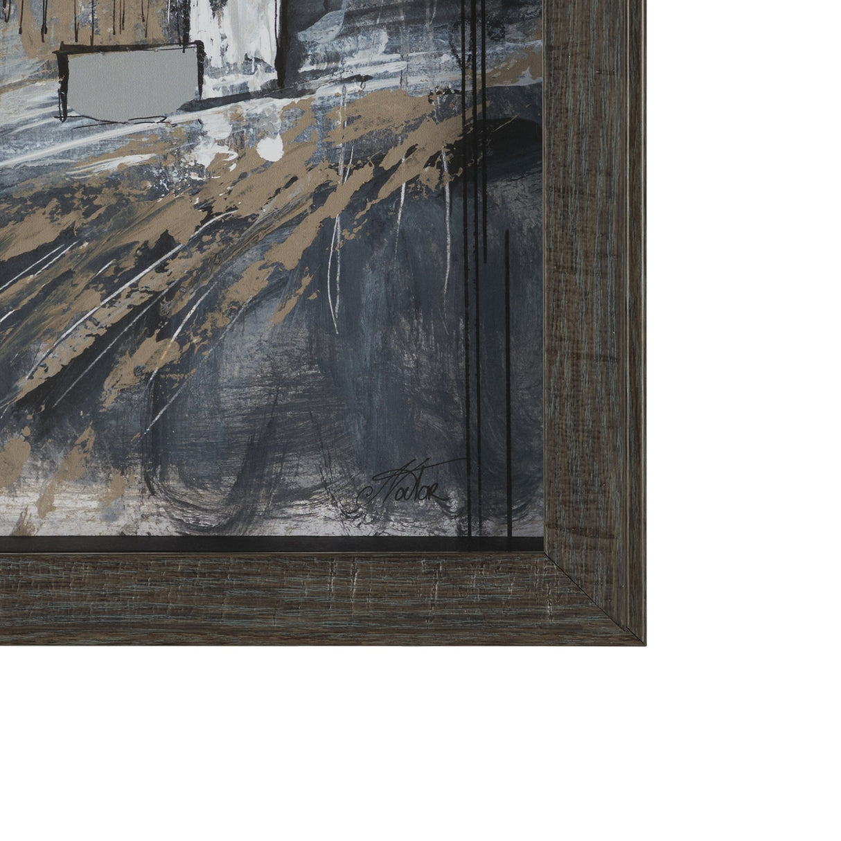 Community 3B by Mercana Studio Framed Artwork Matted under Glass from Mercana - Luna Furniture