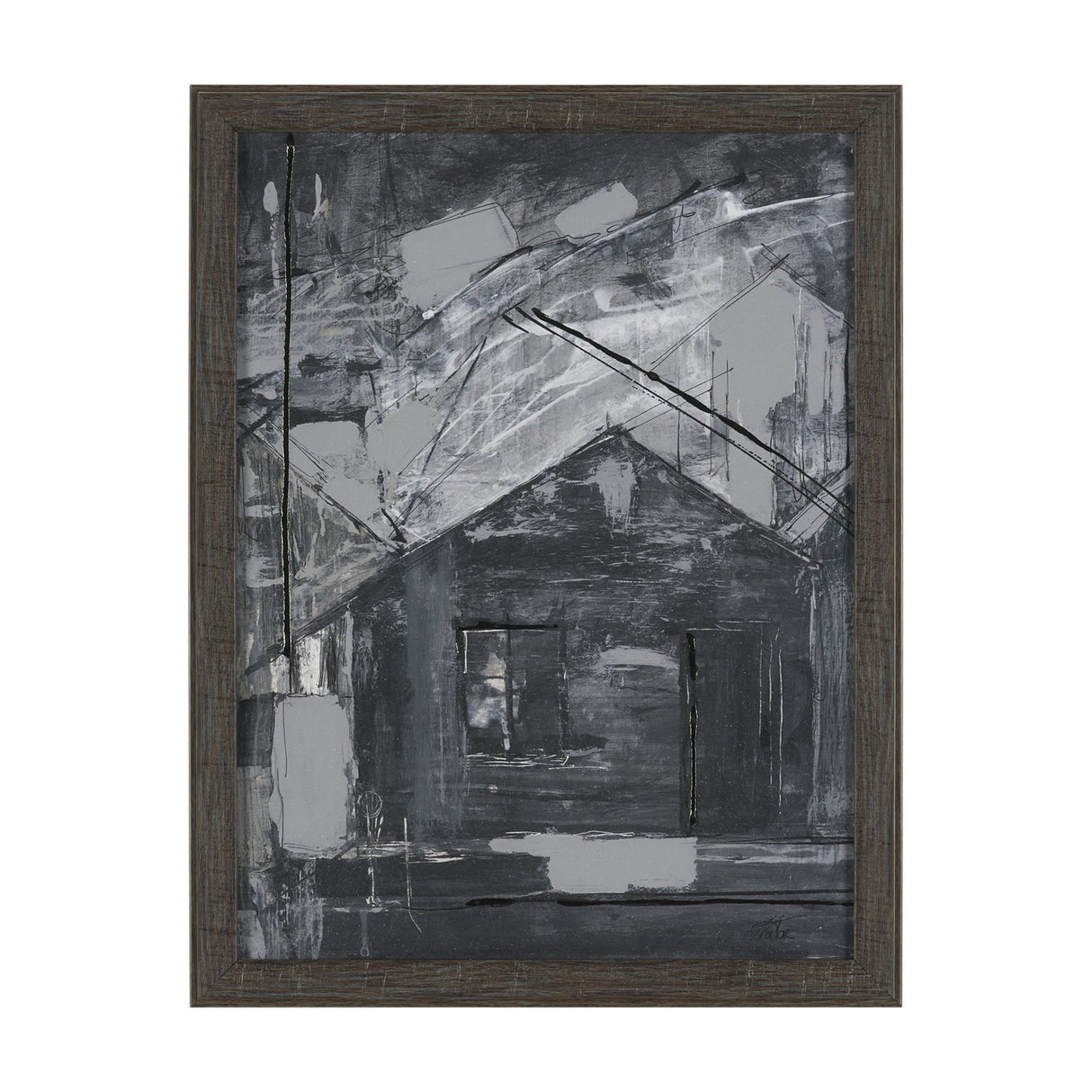 Community 4A by Mercana Studio Hand-Embellished Textured Framed Artwork Matted from Mercana - Luna Furniture