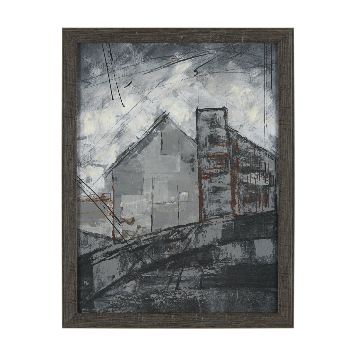 Community 4B by Mercana Studio Hand-Embellished Textured Framed Artwork Matted from Mercana - Luna Furniture