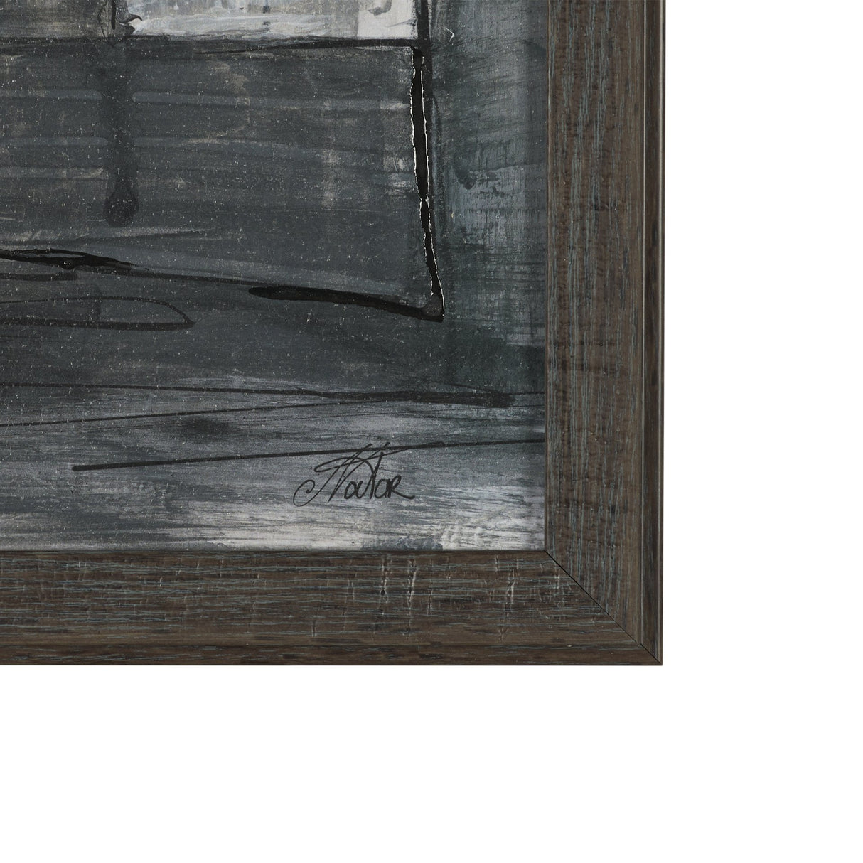 Community 3A by Mercana Studio Hand-Embellished Textured Framed Artwork Matted from Mercana - Luna Furniture