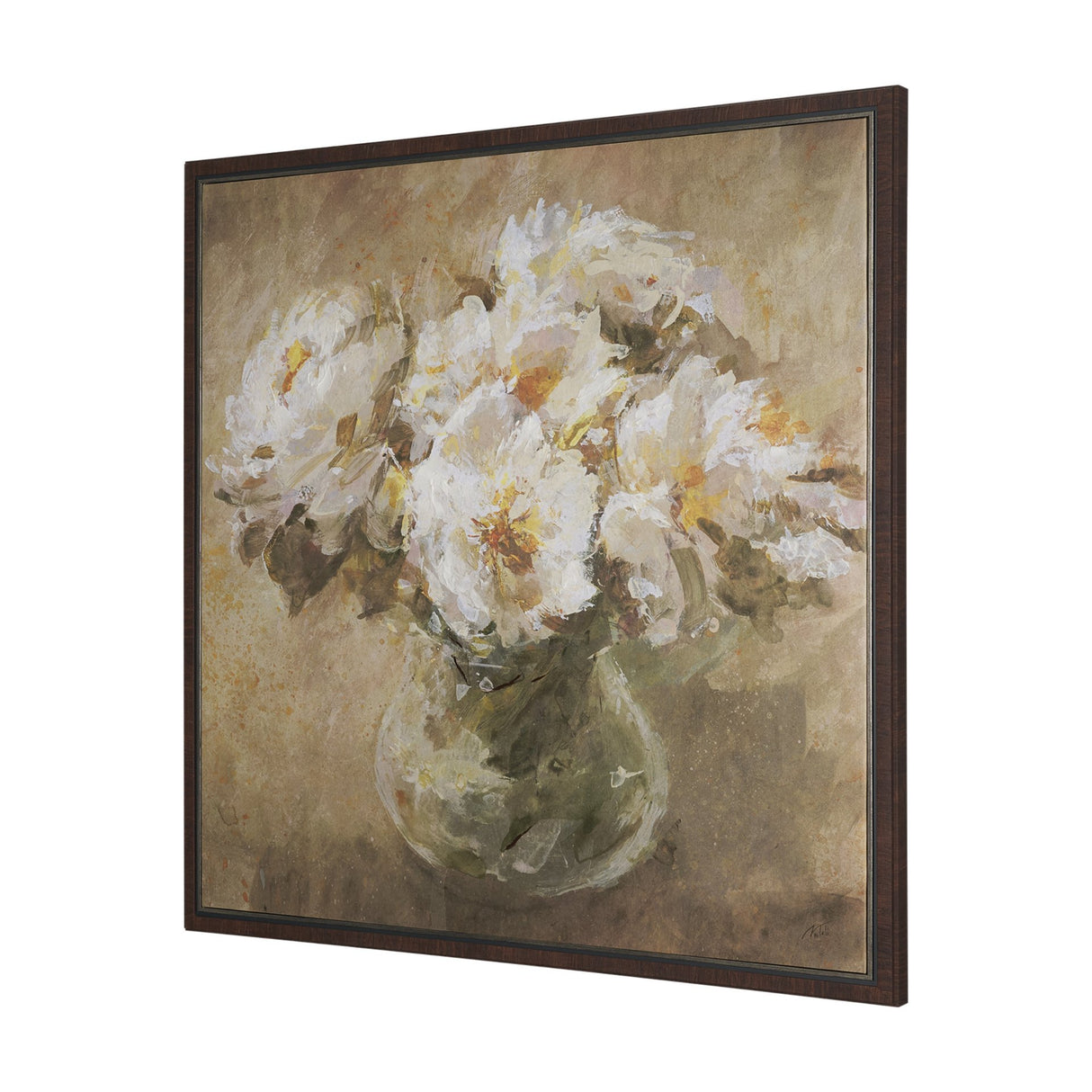 Resilient Bloom by Mercana Studio Hand-Embellished Textured Framed Canvas Artwork from Mercana - Luna Furniture