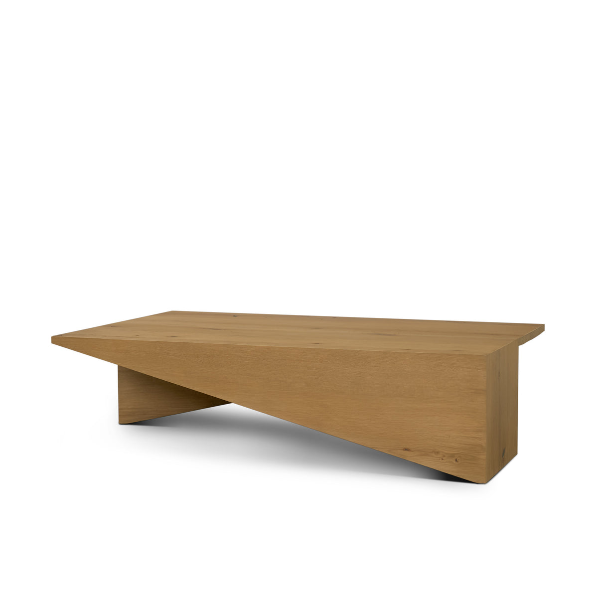 West Light Brown Oak Wood Rectangular Coffee Table from Mercana - Luna Furniture